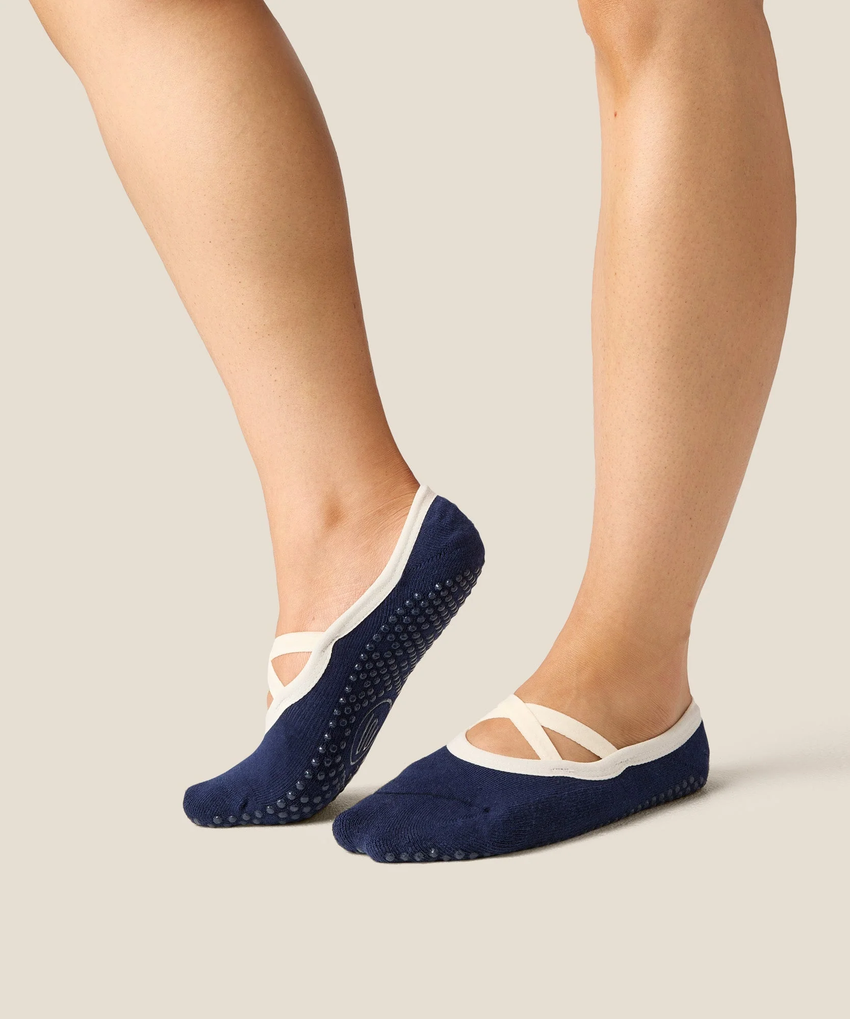 Ballet Grip Socks - Cross Navy - Image 3