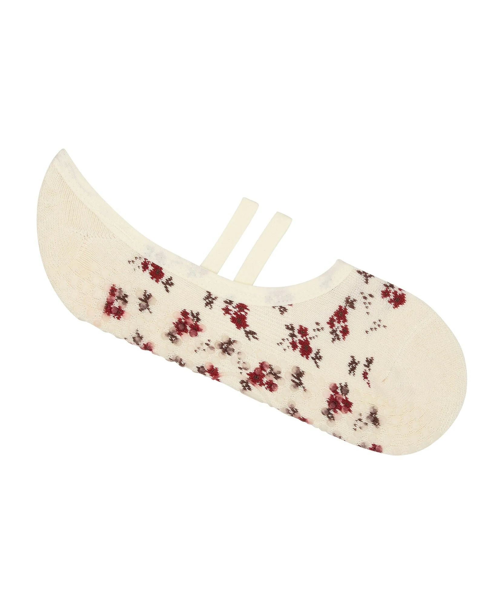 Ballet Non Slip Grip Socks - Ditsy Floral - Image 2