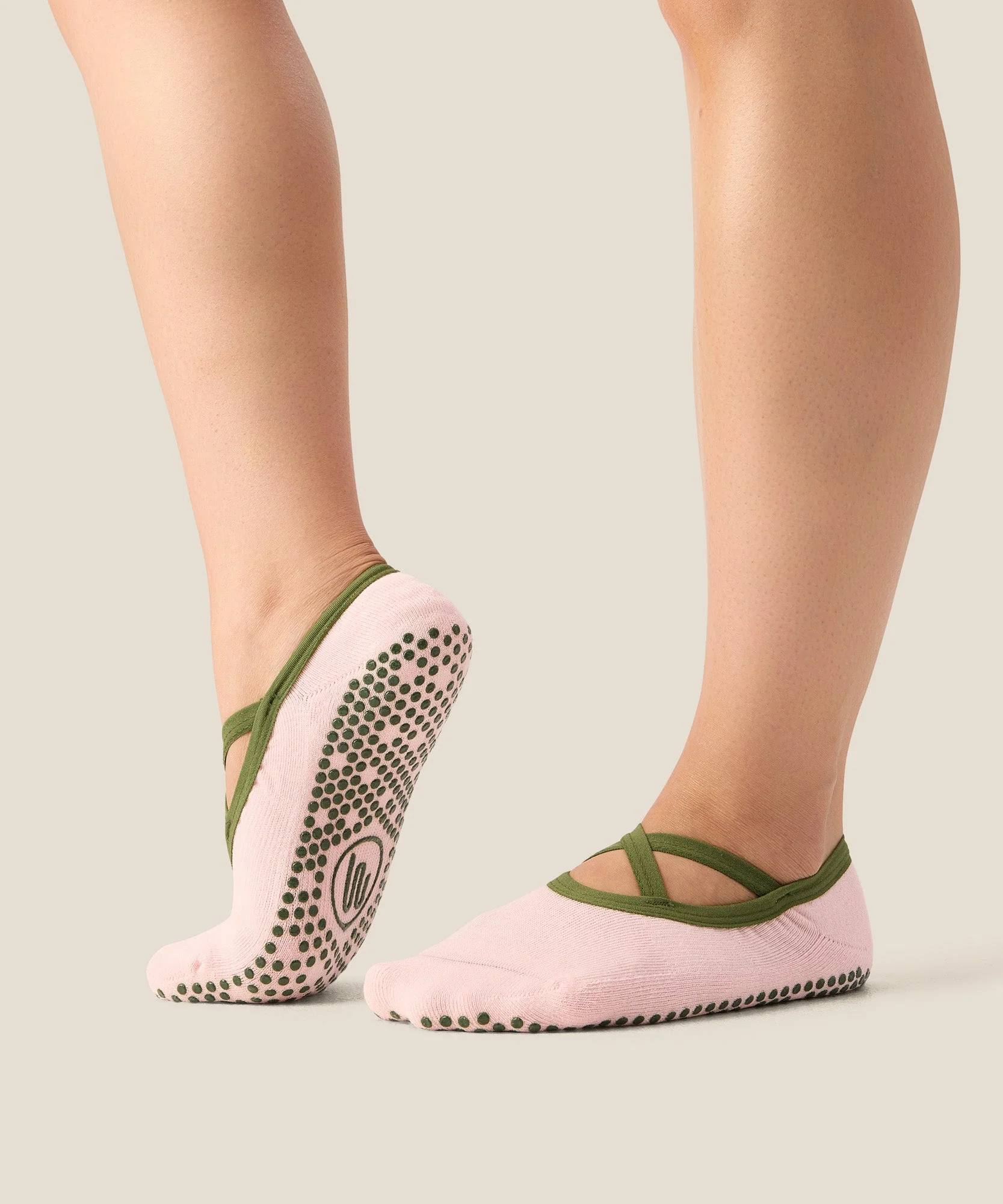 Ballet Grip Socks - Petal Pine - Image 3