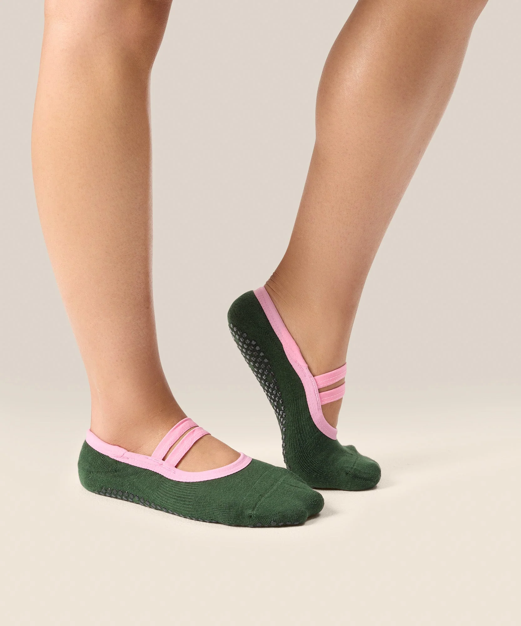 Ballet Grip Socks - Salsa Verde