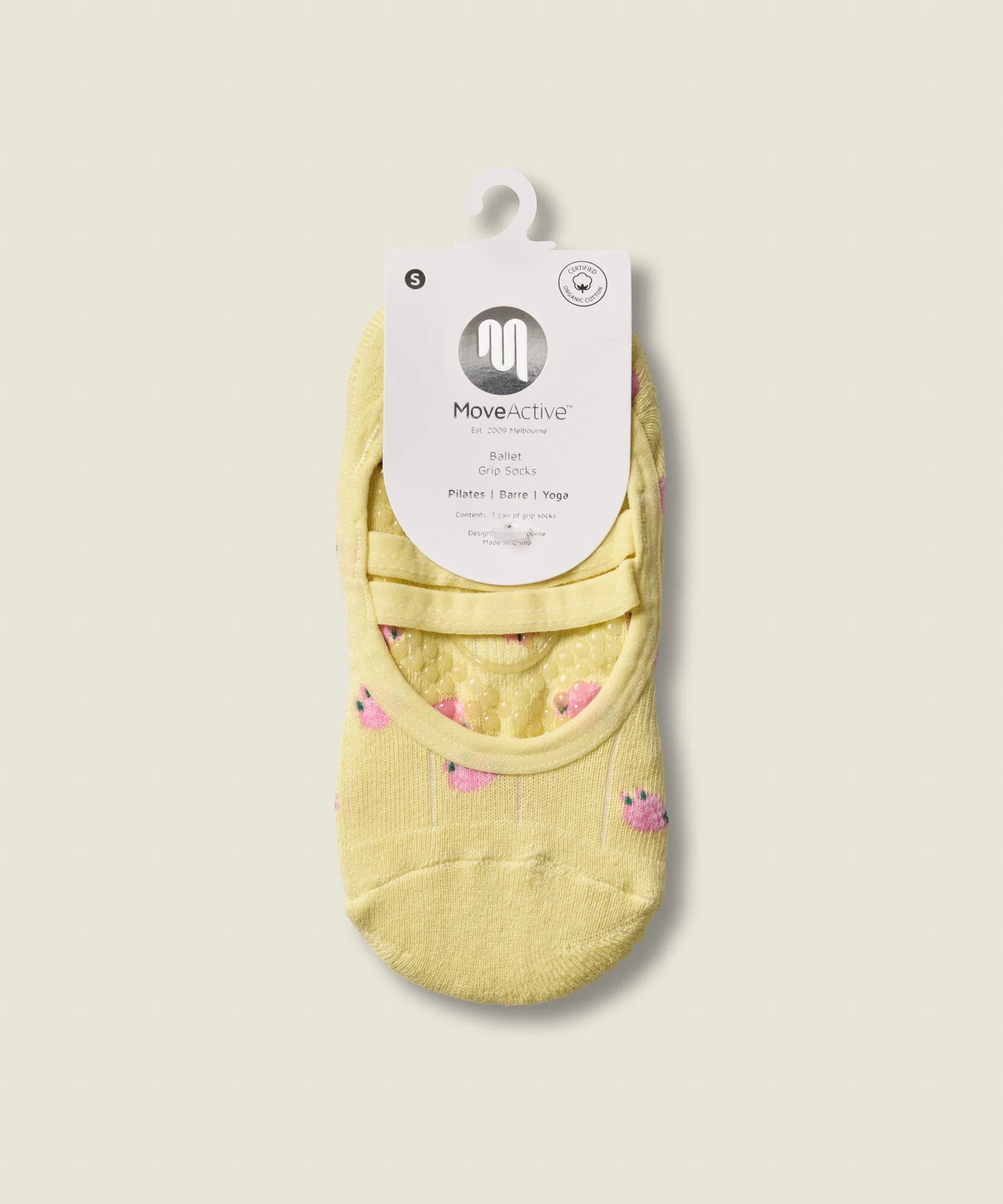 Ballet Grip Socks - Wild Rose Maize - Image 5