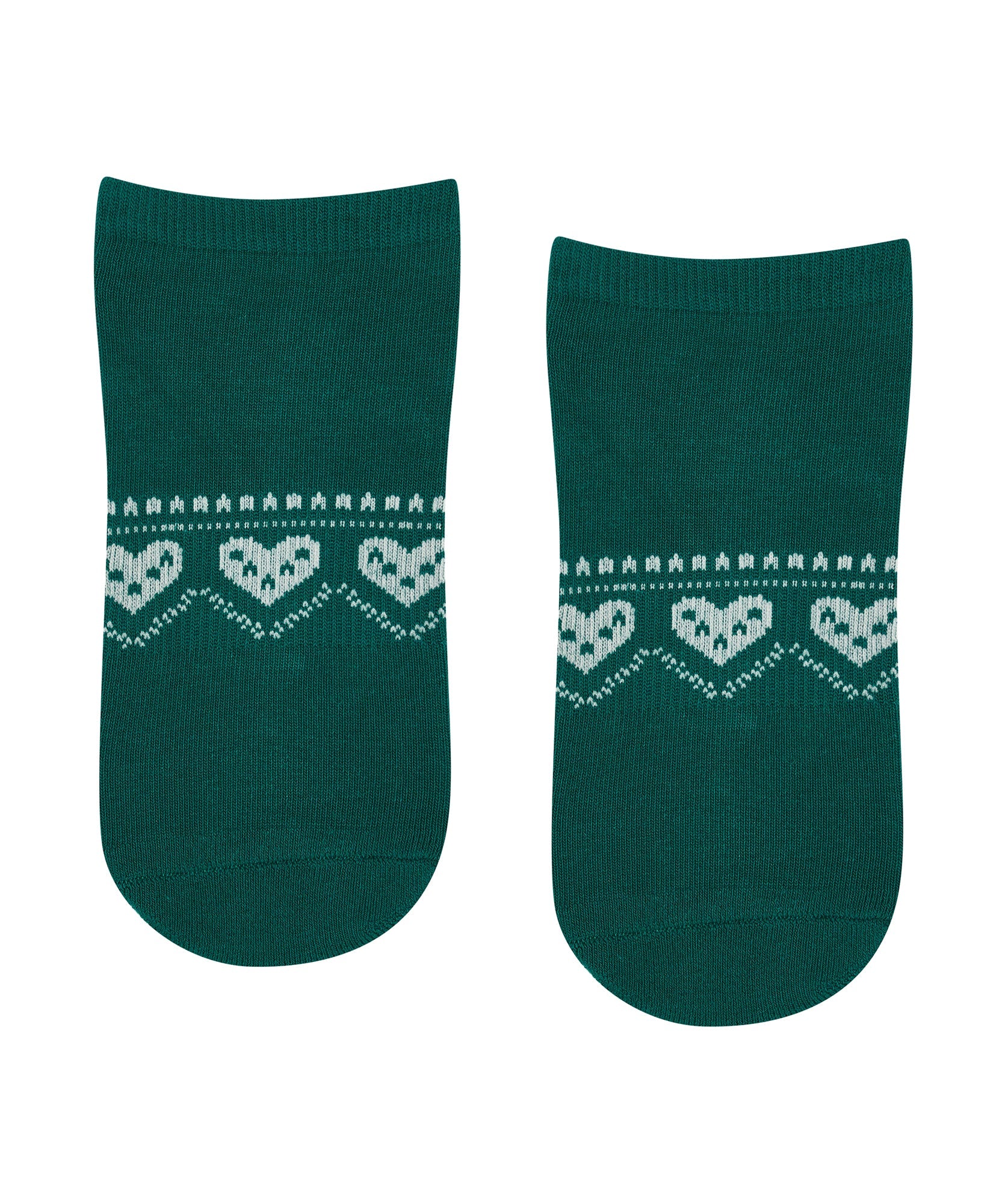 Low Rise Grip Socks - Alpine Heart Emerald - Image 4