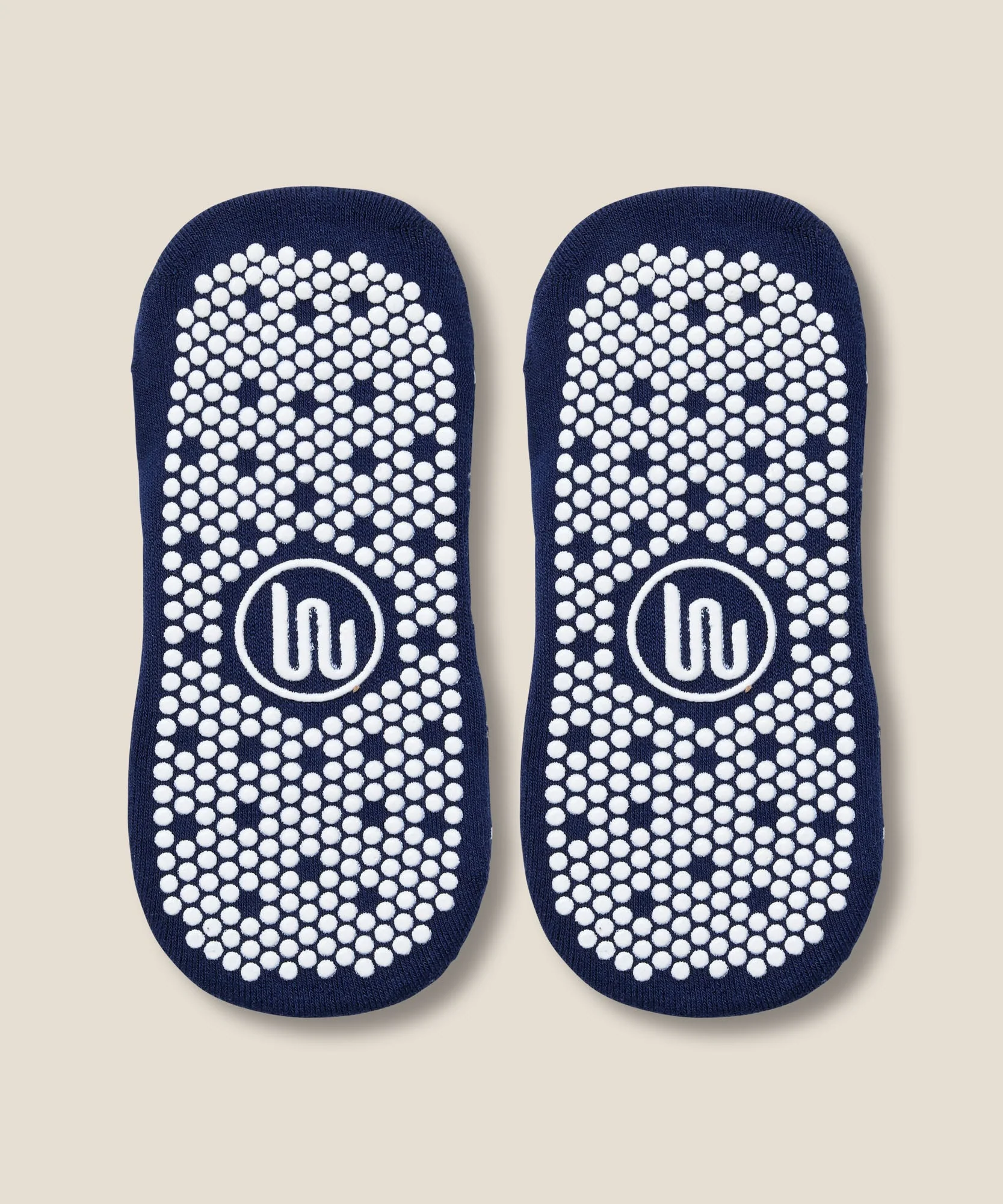 Low Rise Grip Socks - Argyle Navy - Image 5