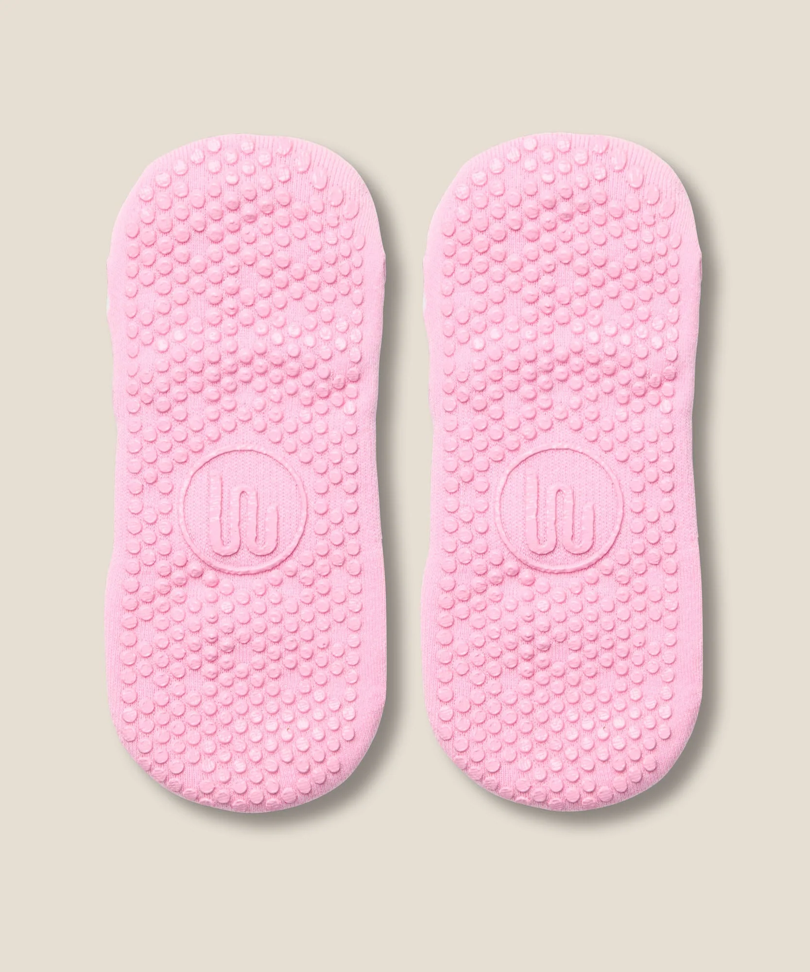 Low Rise Grip Socks - Argyle Pink - Image 5