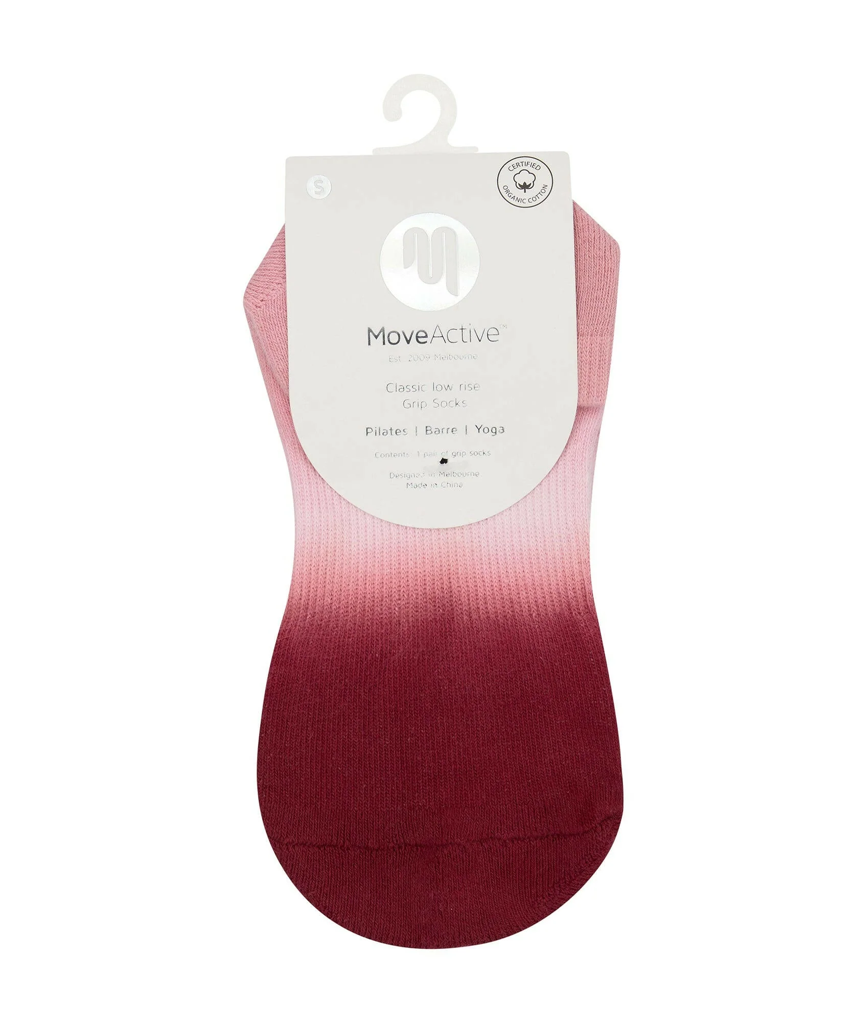 Low Rise Grip Socks - Berry Kiss - Image 5