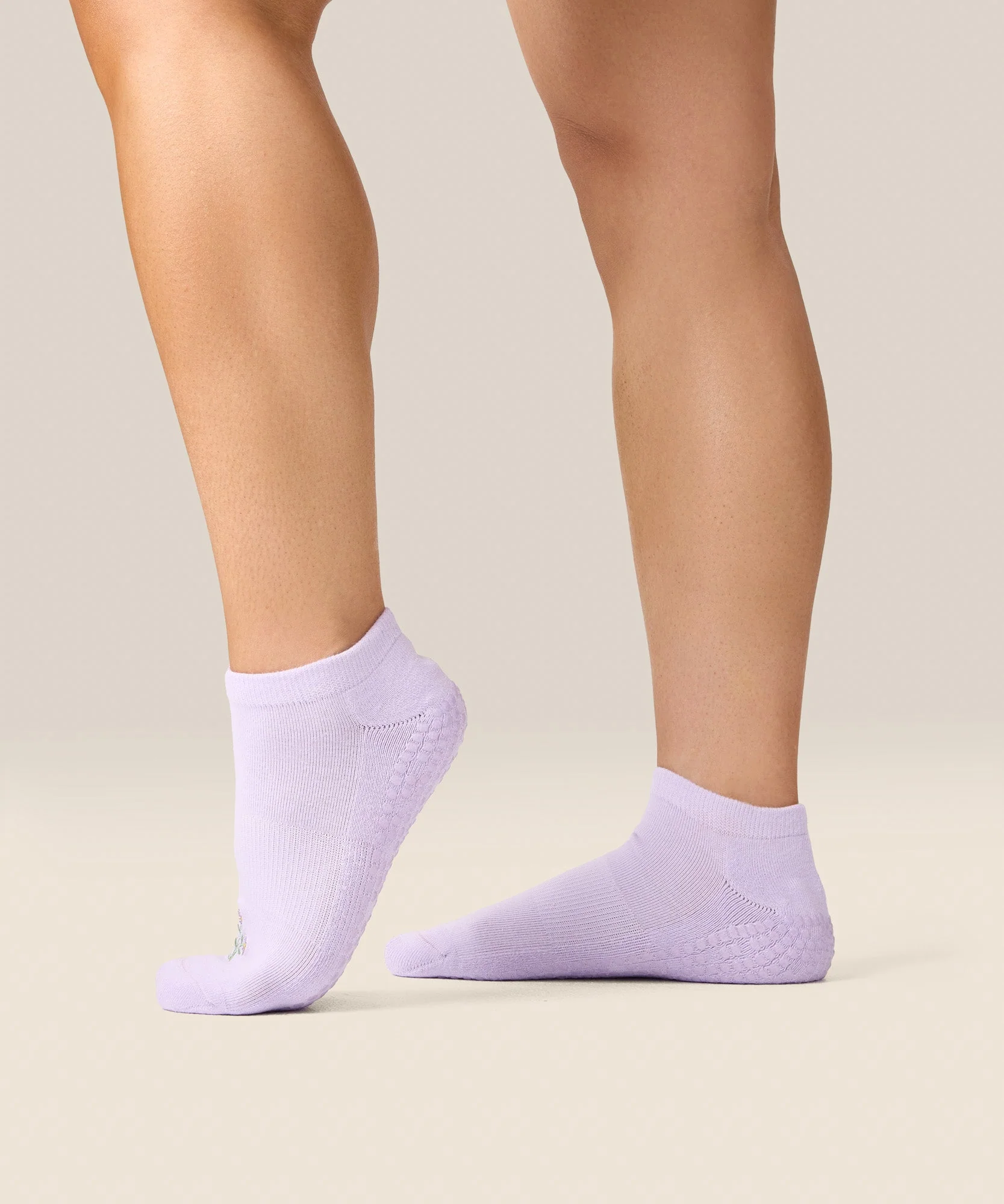 Low Rise Grip Socks - Blooming Lilac - Image 3