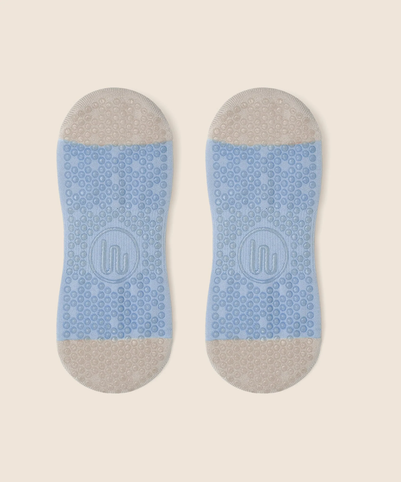 Low Rise Grip Socks - Bluebelle Gingham - Image 5