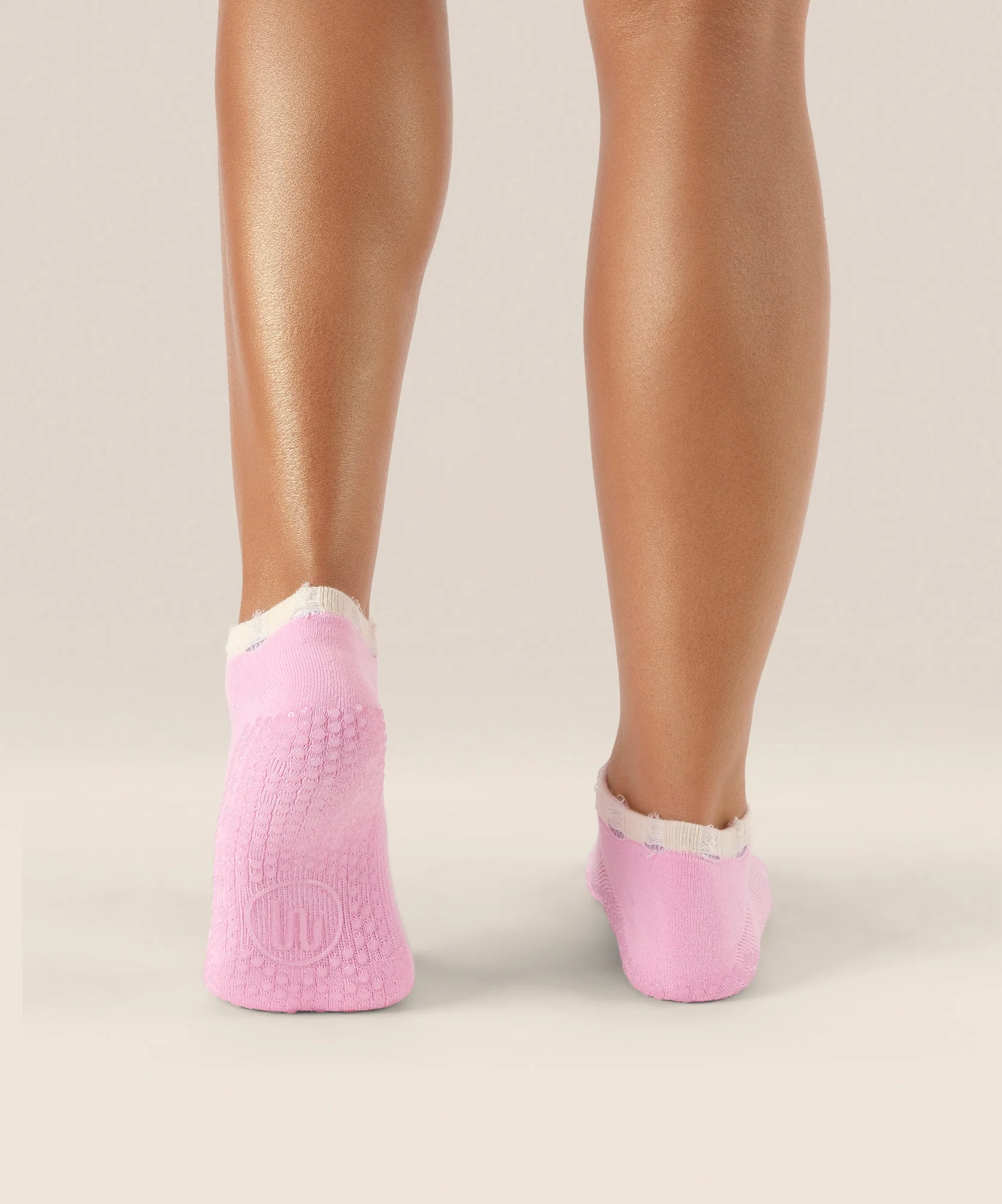 Low Rise Grip Socks - Cool Pink - Image 2