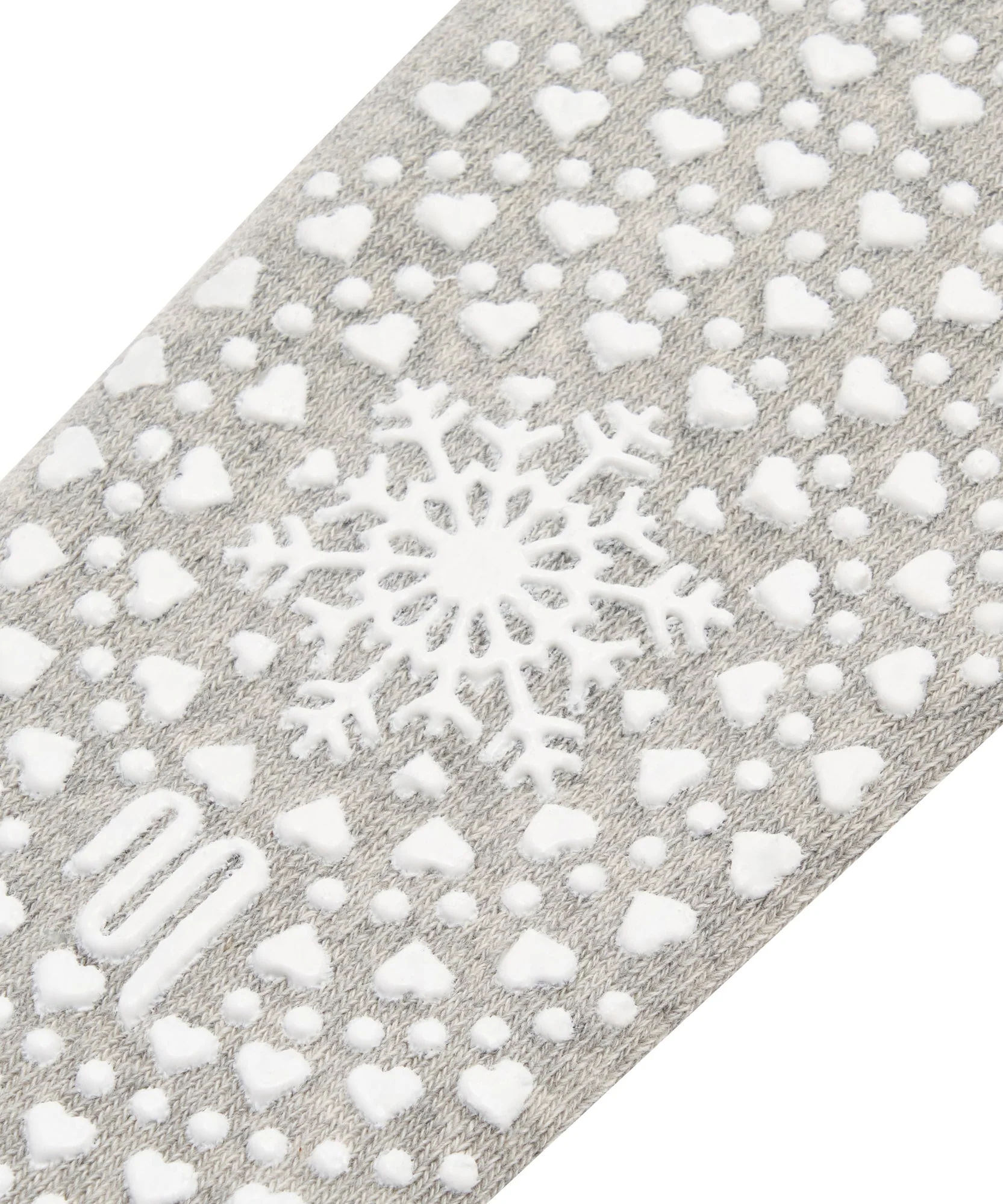 Low Rise Grip Socks - Cosy Pup Marle Grey - Image 4