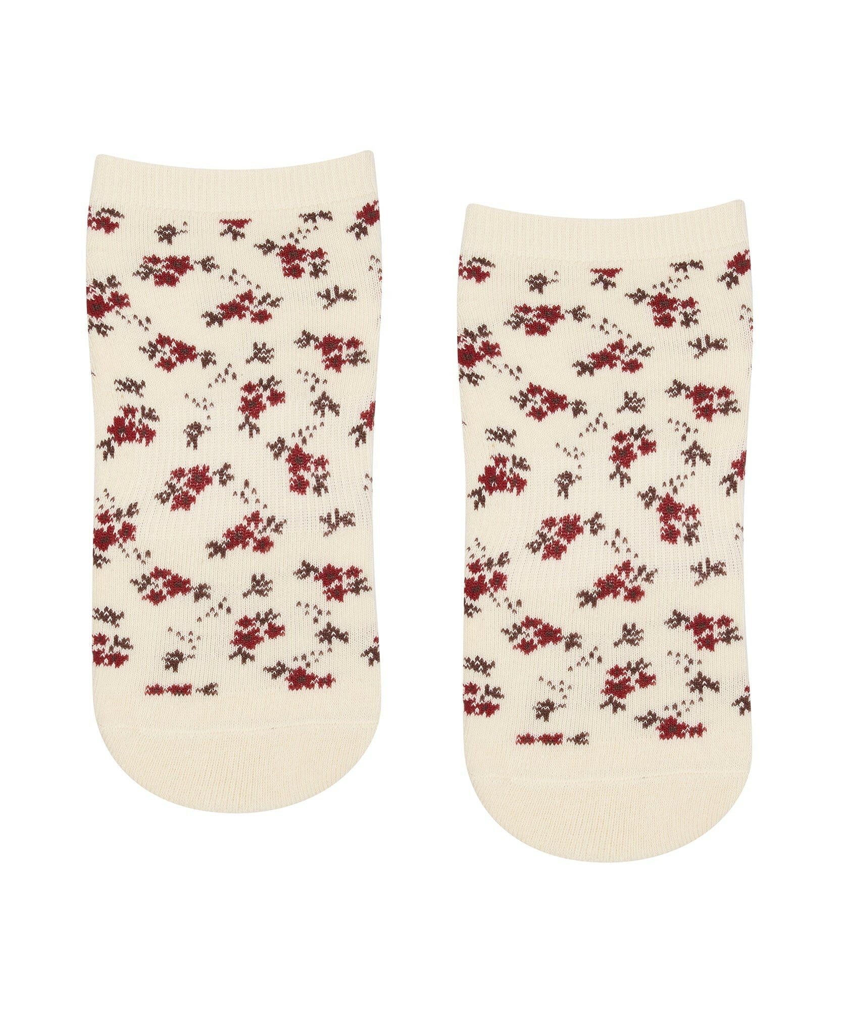Classic Low Rise Grip Socks - Ditsy Floral - Image 3
