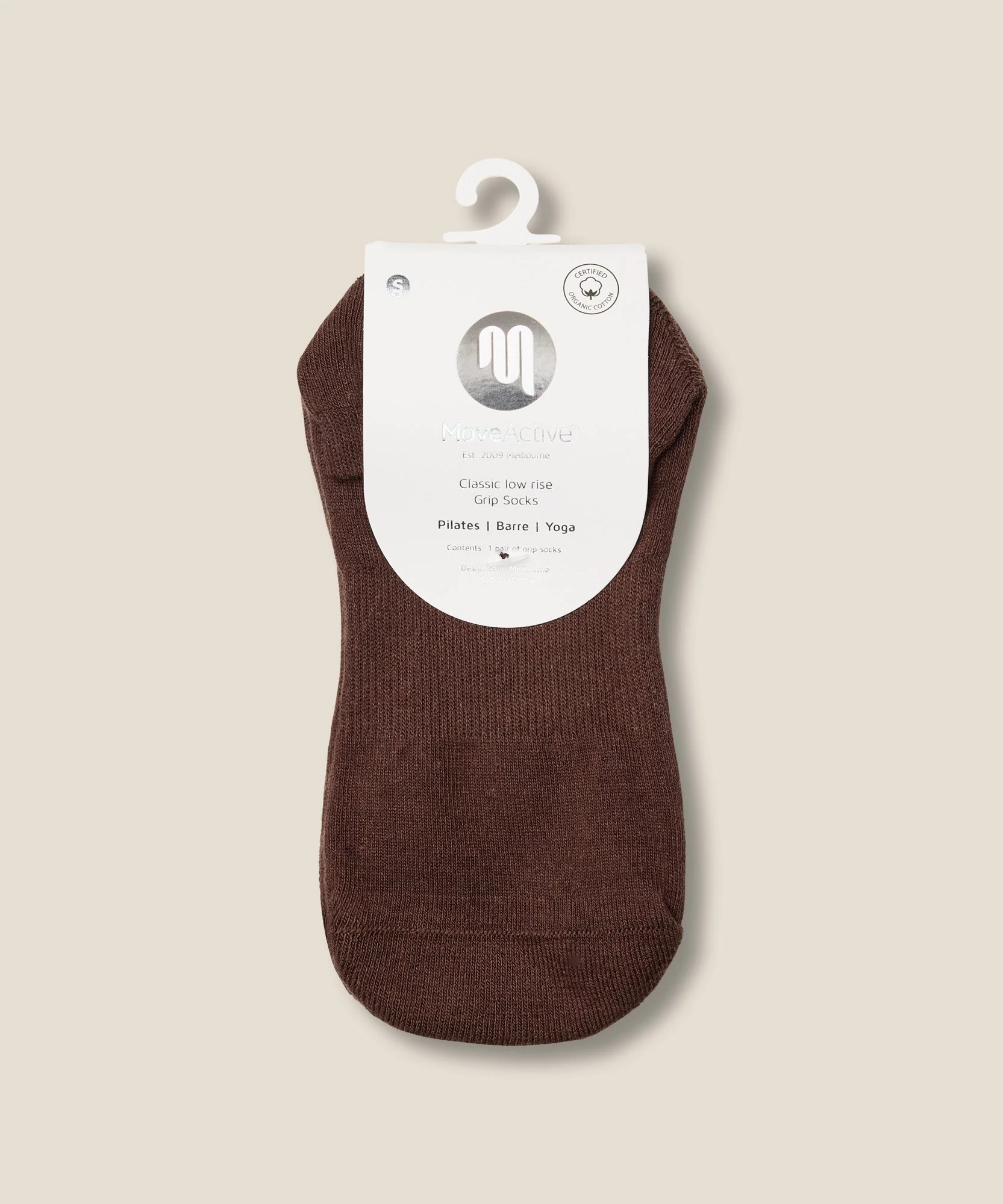 Low Rise Grip Socks - Espresso - Image 5
