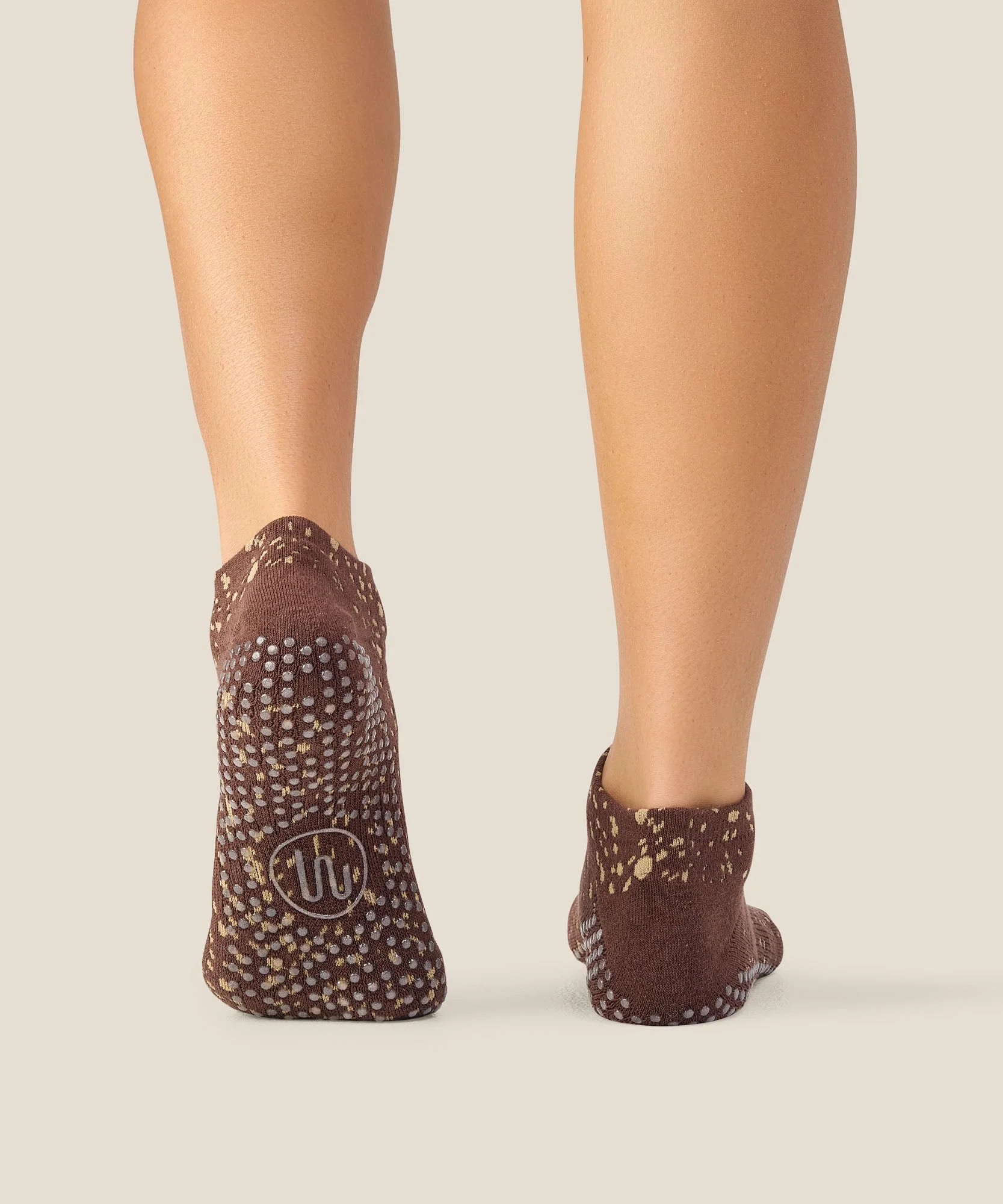 Low Rise Grip Socks - Fawn Espresso - Image 2