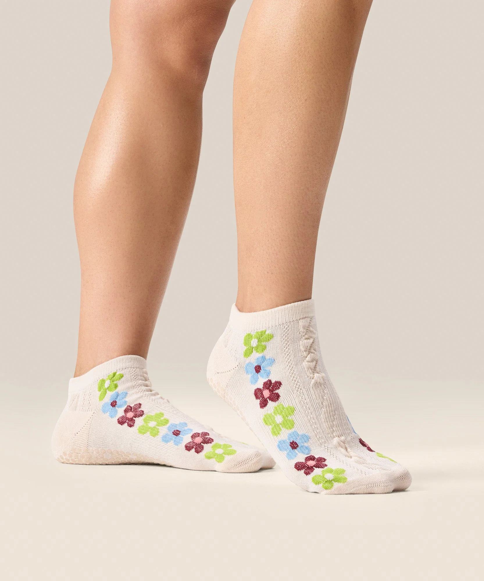 Low Rise Grip Socks - Fiesta Blanca - Image 3