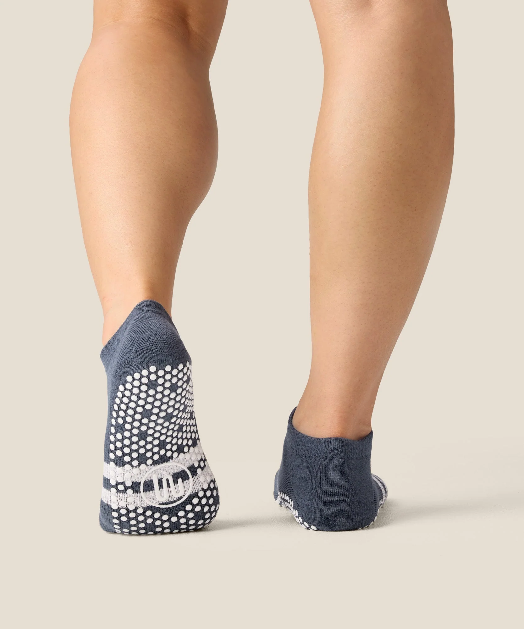 Low Rise Grip Socks - French Navy - Image 2