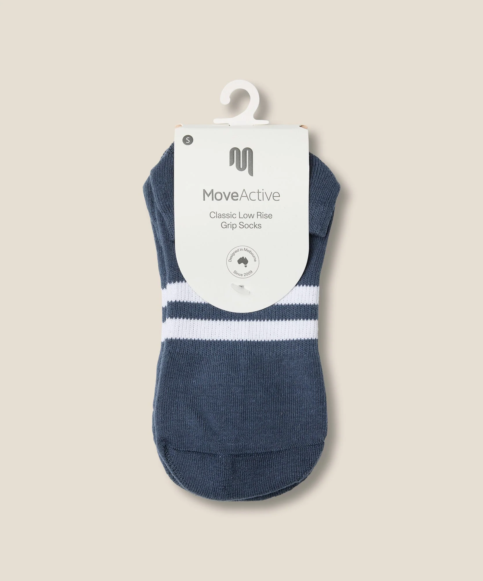 Low Rise Grip Socks - French Navy - Image 5