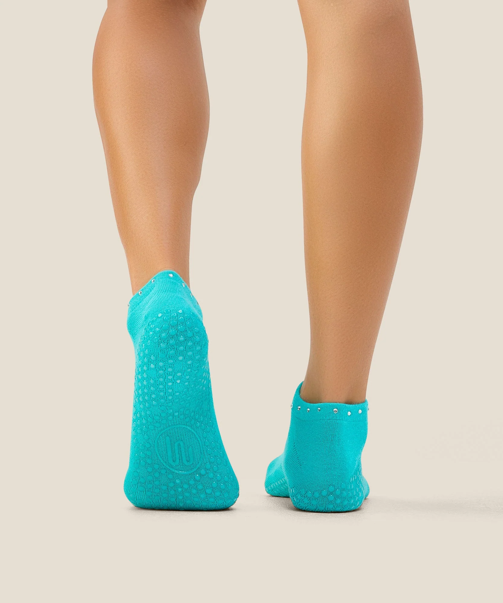 Low Rise Grip Socks - Gem Aqua - Image 2