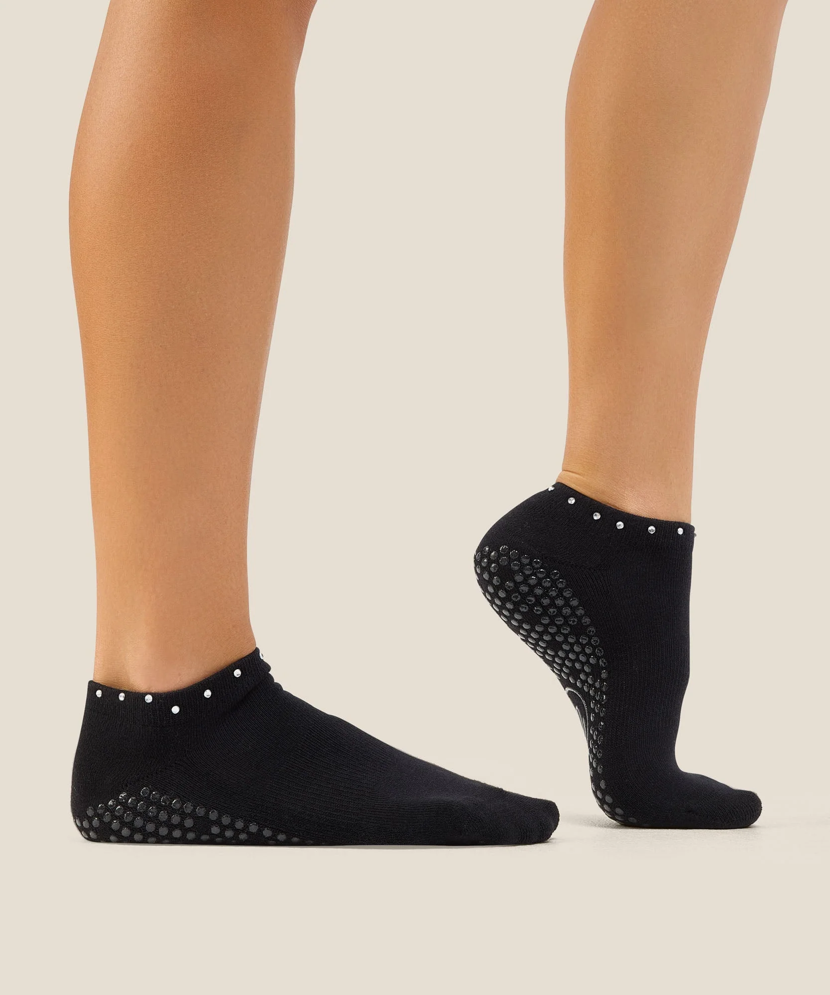 Low Rise Grip Socks - Gem Black - Image 3