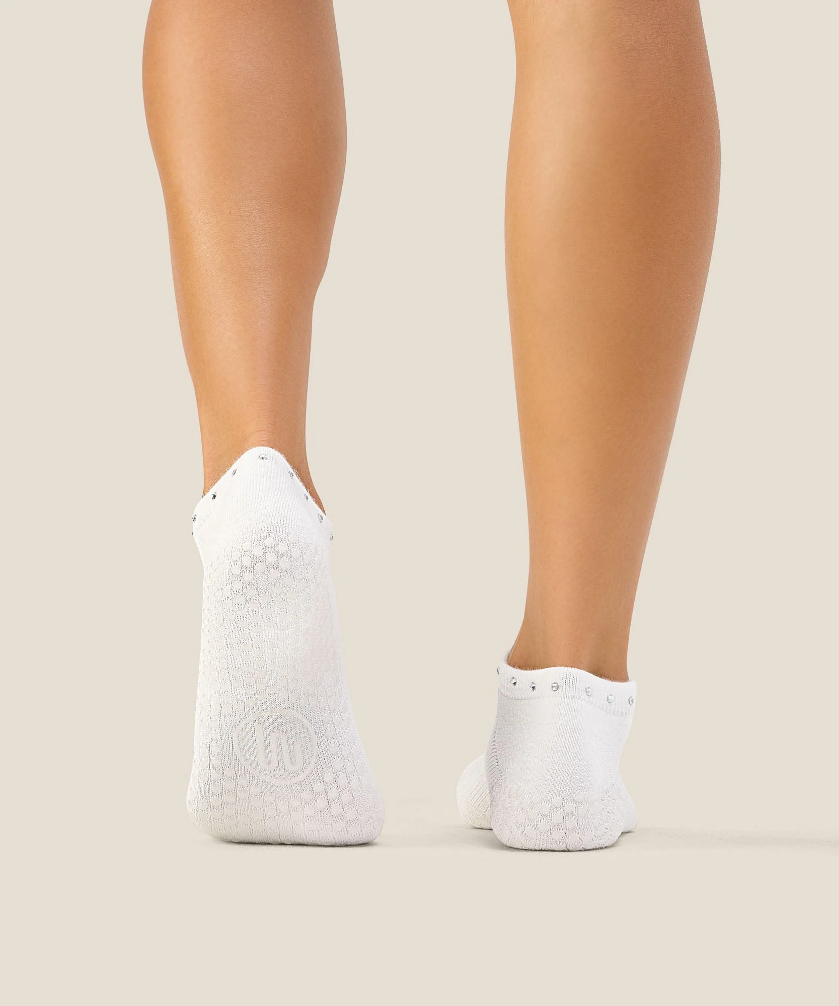 Low Rise Grip Socks - Gem Ivory - Image 2