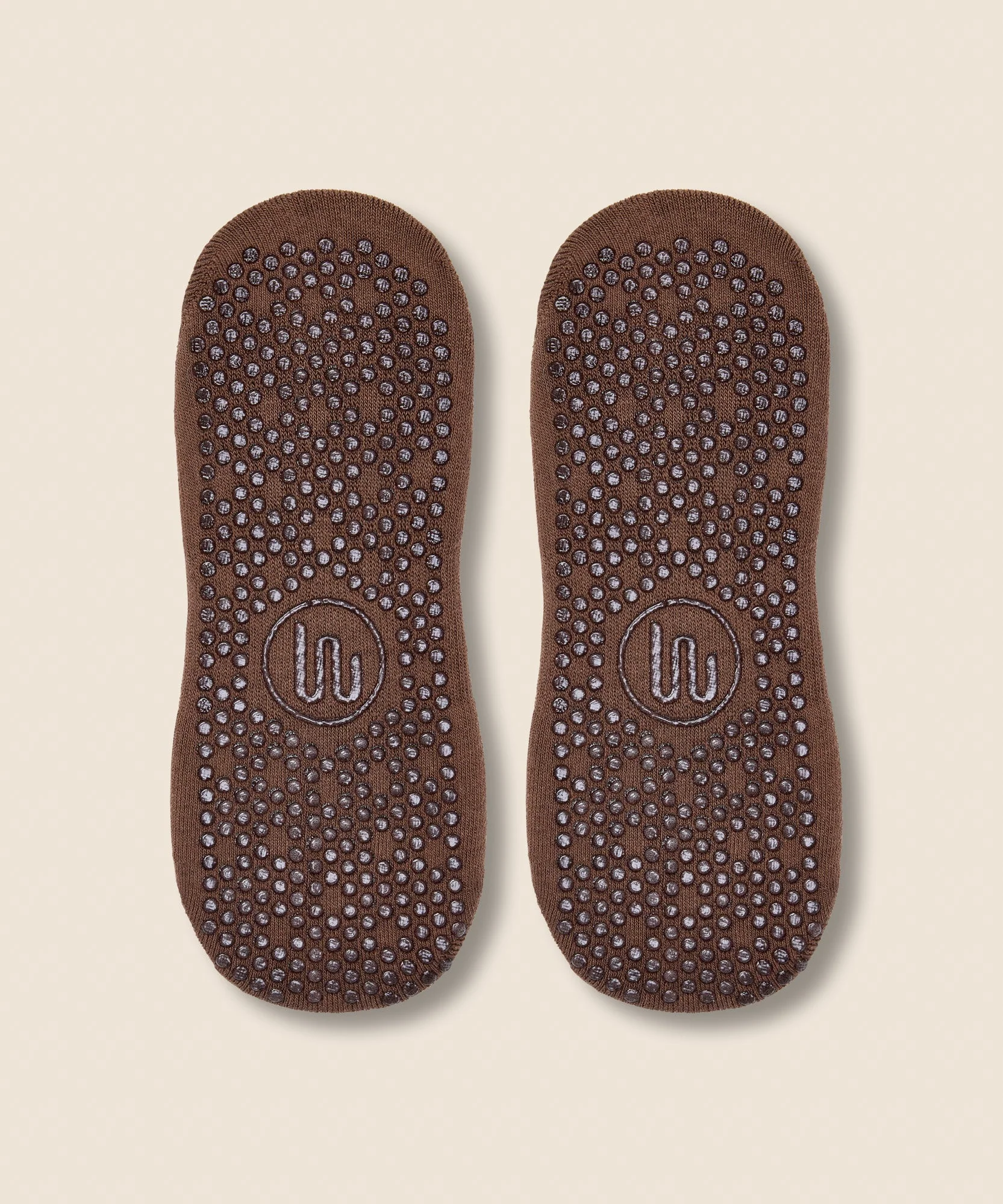Low Rise Grip Socks - Heart Vine Brown - Image 4