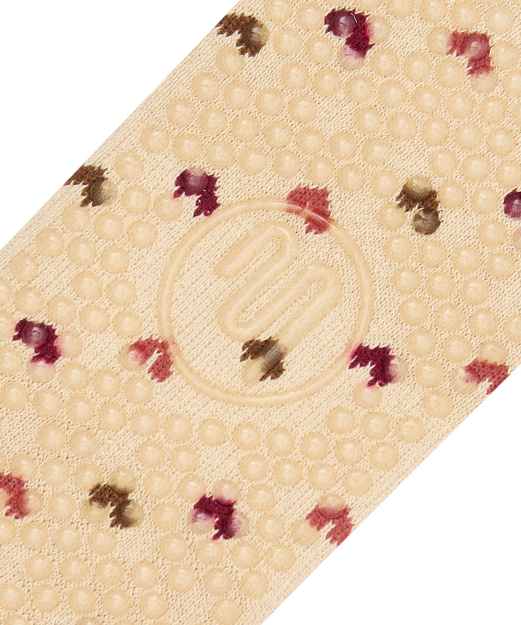 Low Rise Grip Socks - Hearts Aflutter Beige - Image 5