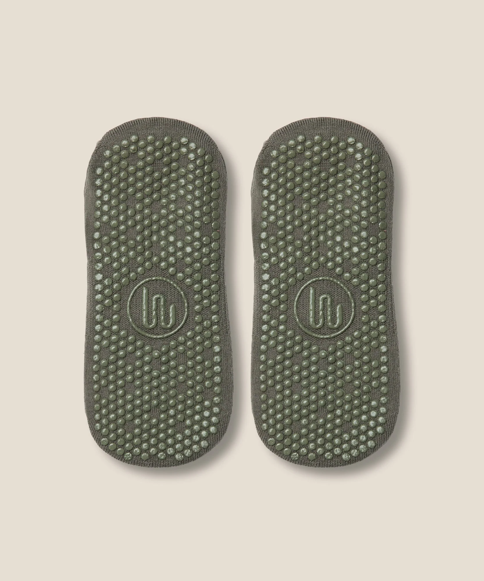Low Rise Grip Socks - Khaki - Image 5