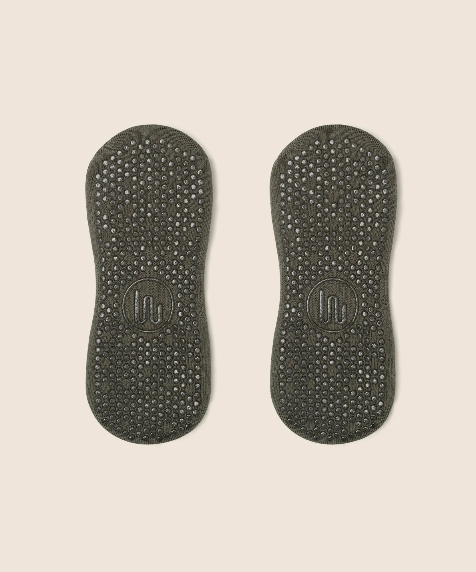 Low Rise Grip Socks - Khaki Edge - Image 4