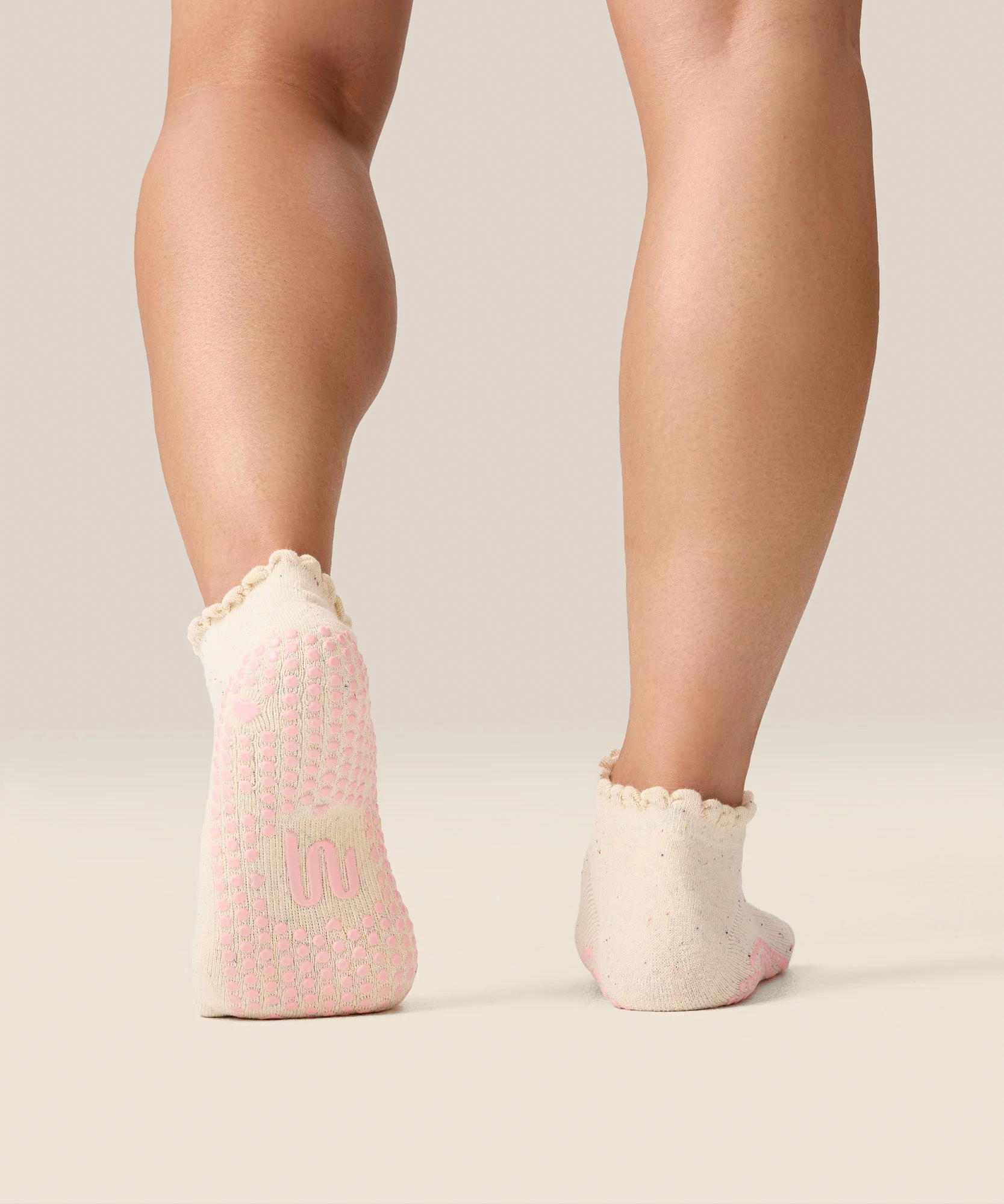 Low Rise Grip Socks - Love Confetti - Image 2