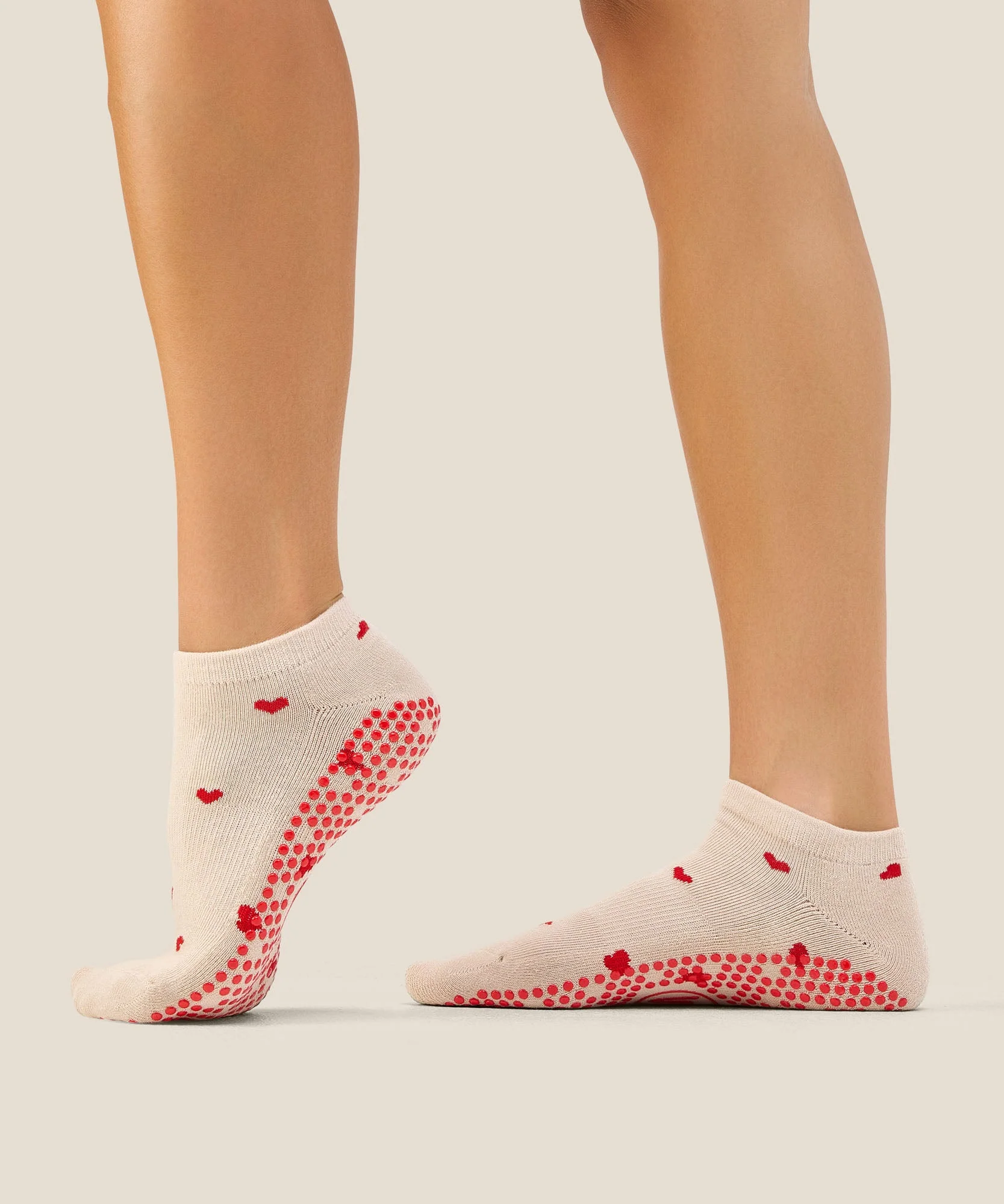 Low Rise Grip Socks - Love Me
