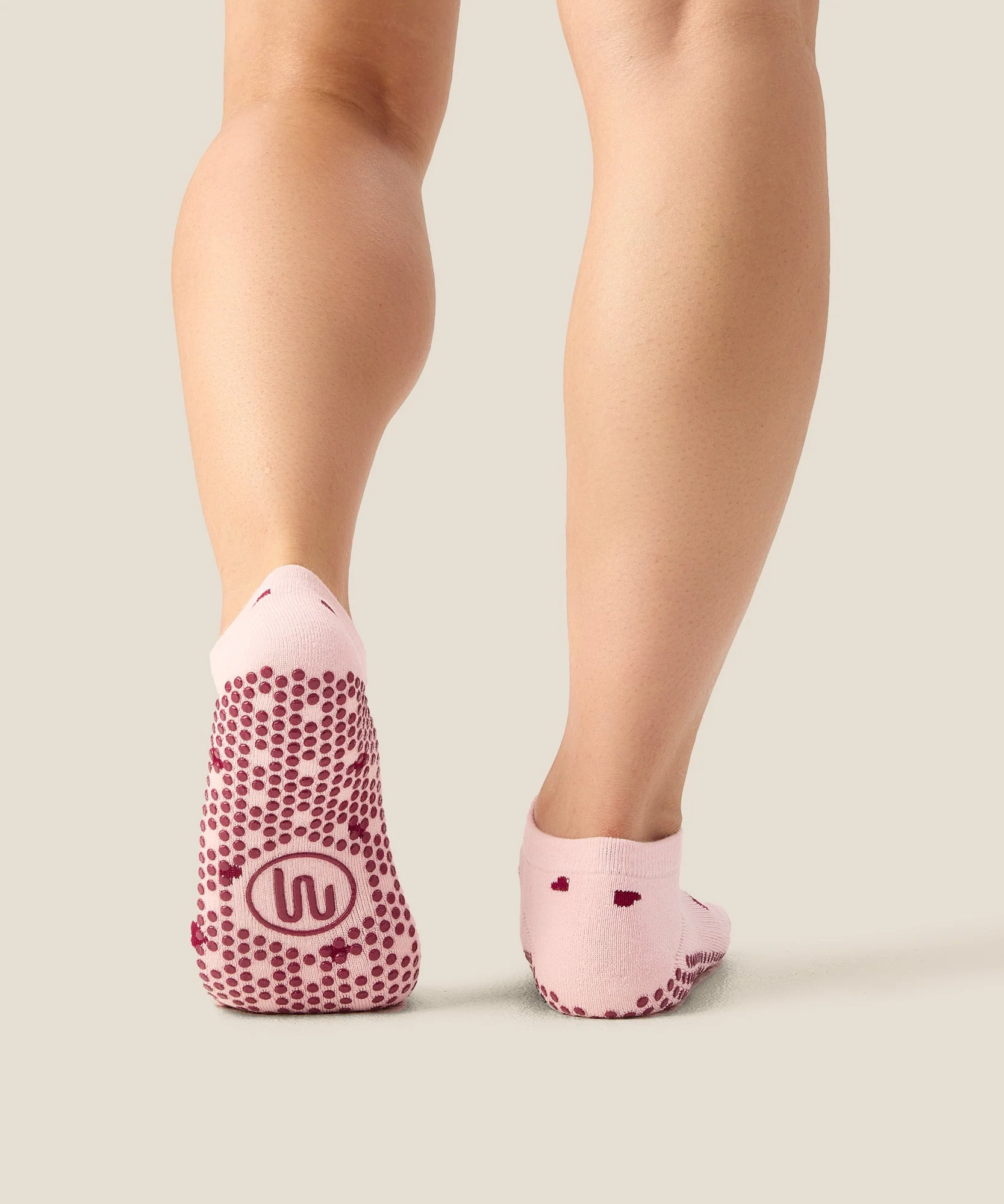 Low Rise Grip Socks - Love Me Pink - Image 2