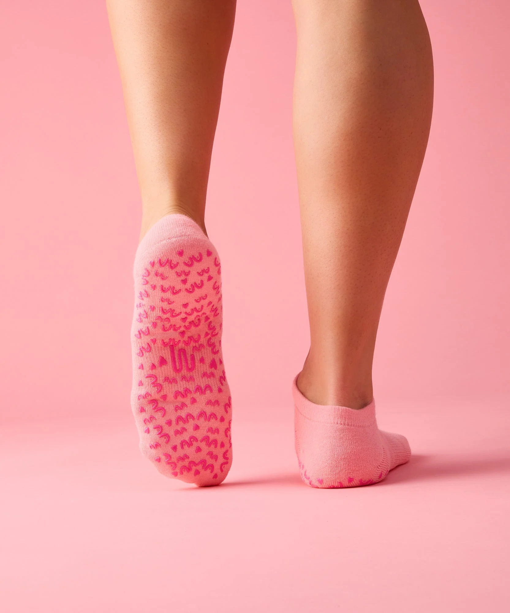 Low Rise Grip Socks - Power in Pairs Pink - Image 2