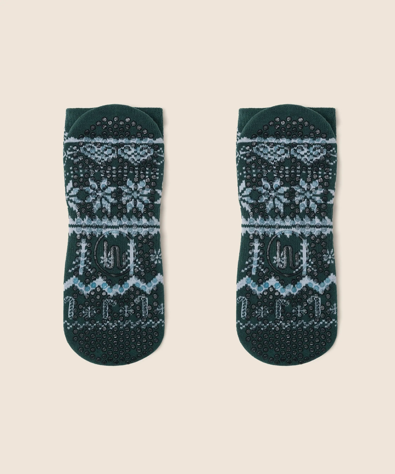 Low Rise Grip Socks - Snow Pine - Image 5