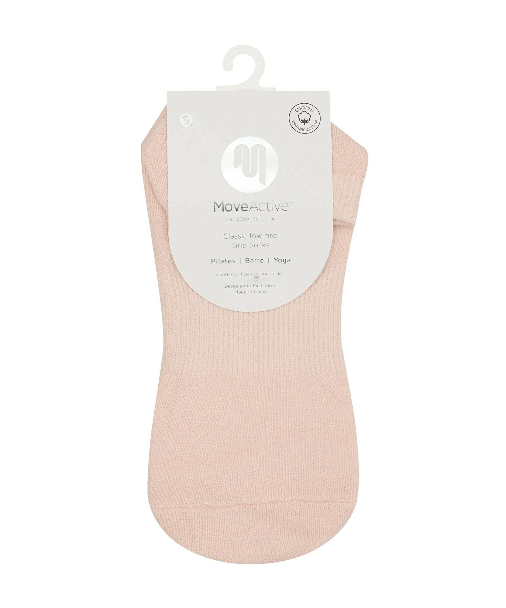 Low Rise Grip Socks - Soft Pink - Image 6