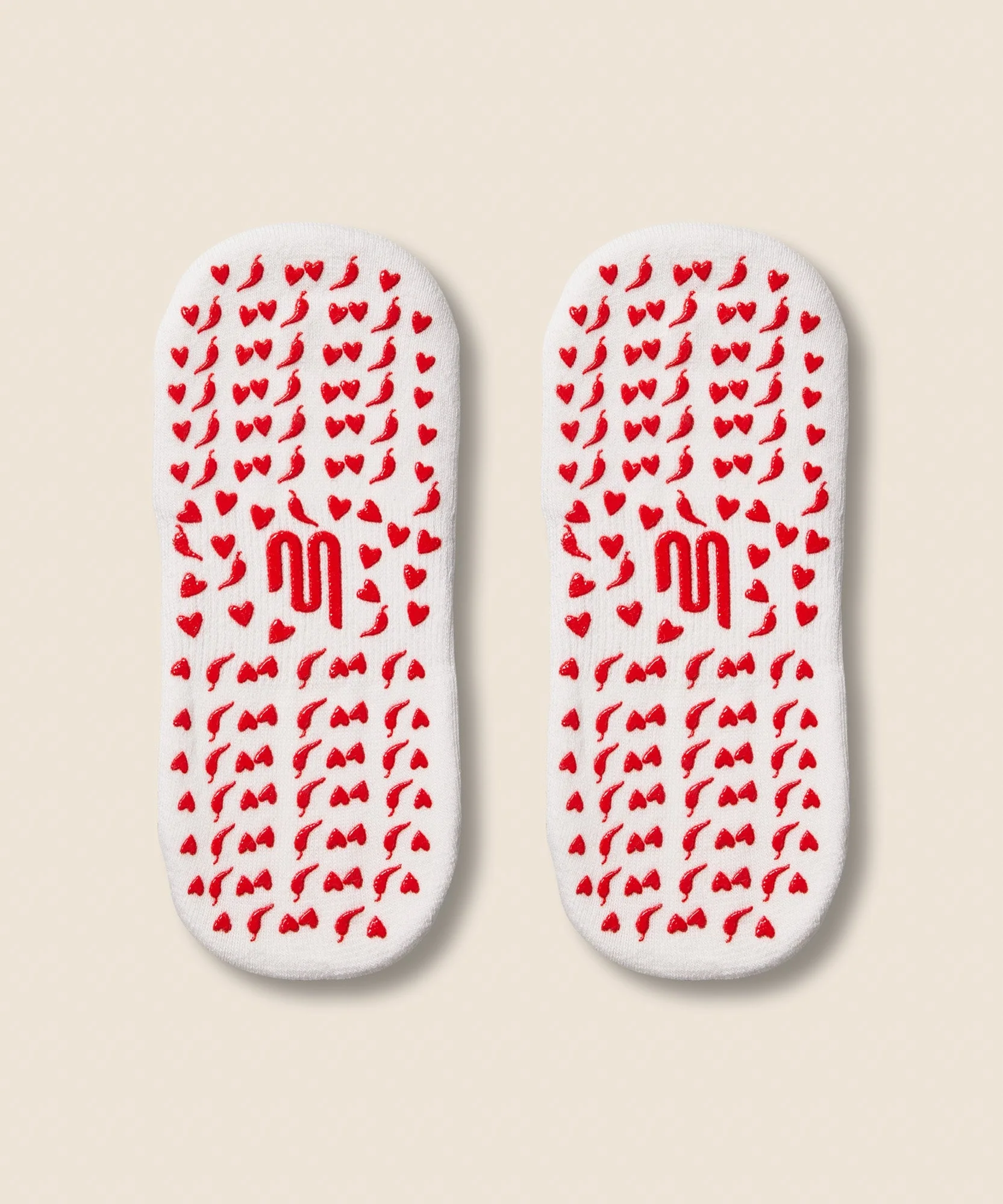 Low Rise Grip Socks - Spicy Chilli - Image 5