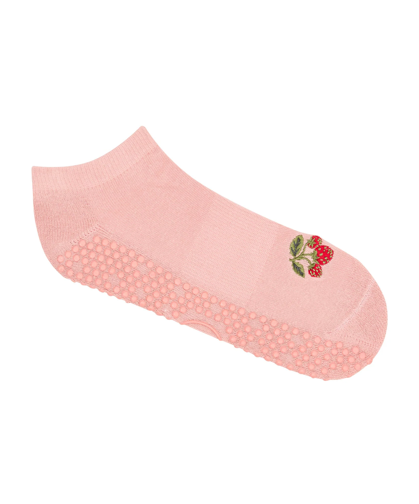 Low Rise Grip Socks - Strawberry Patch - Image 2