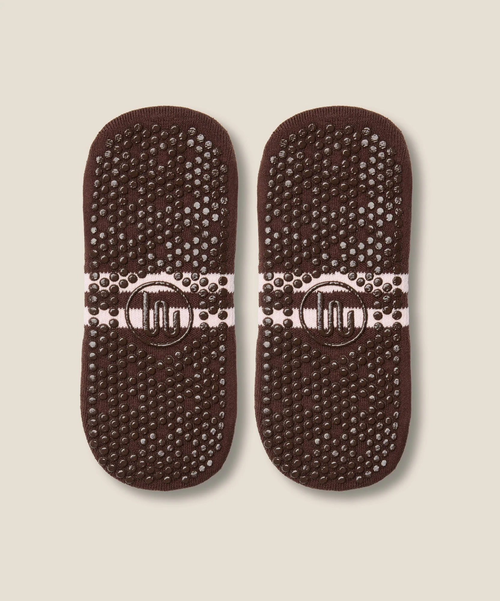 Low Rise Grip Socks - Stripe Espresso - Image 4