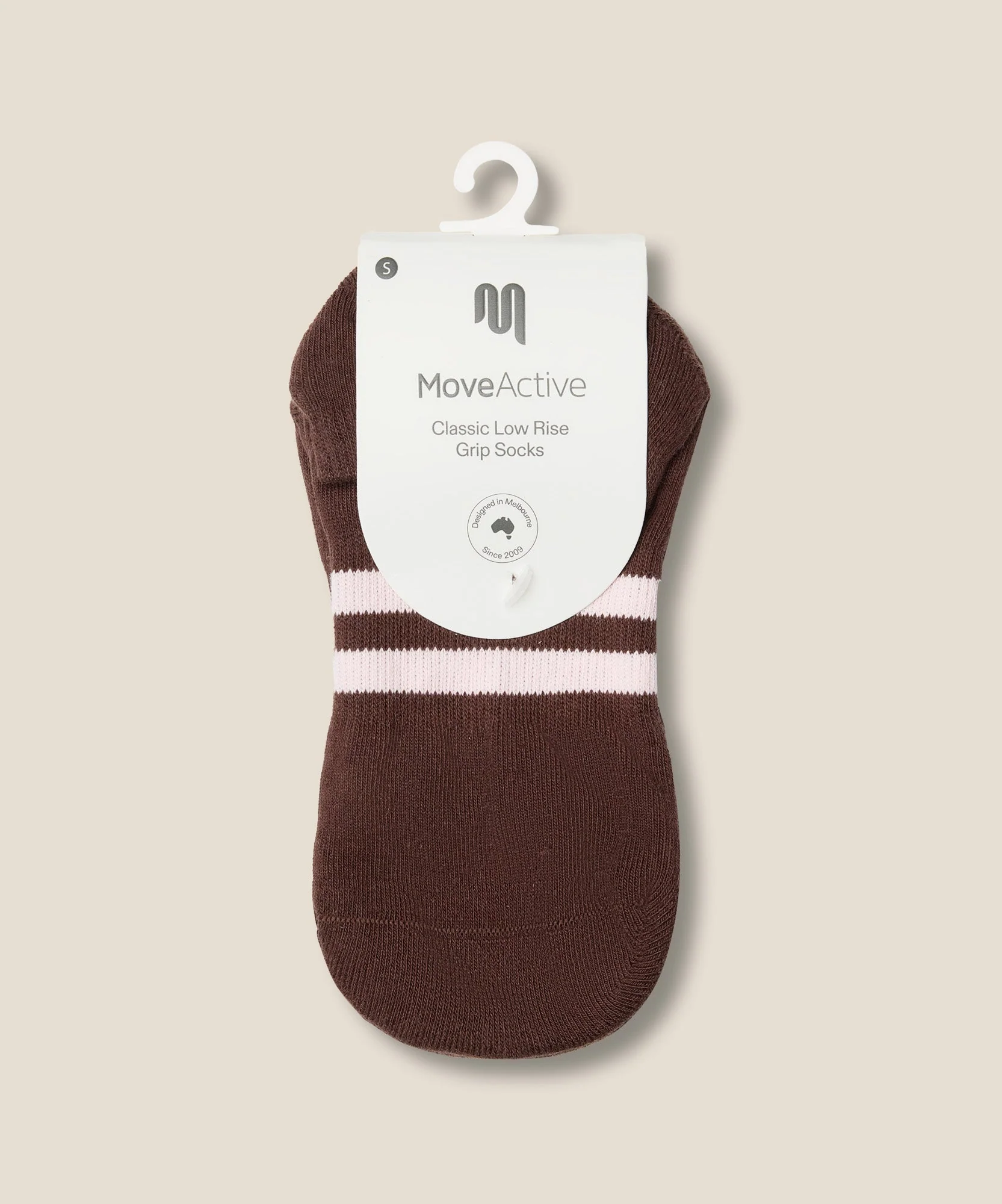 Low Rise Grip Socks - Stripe Espresso - Image 5