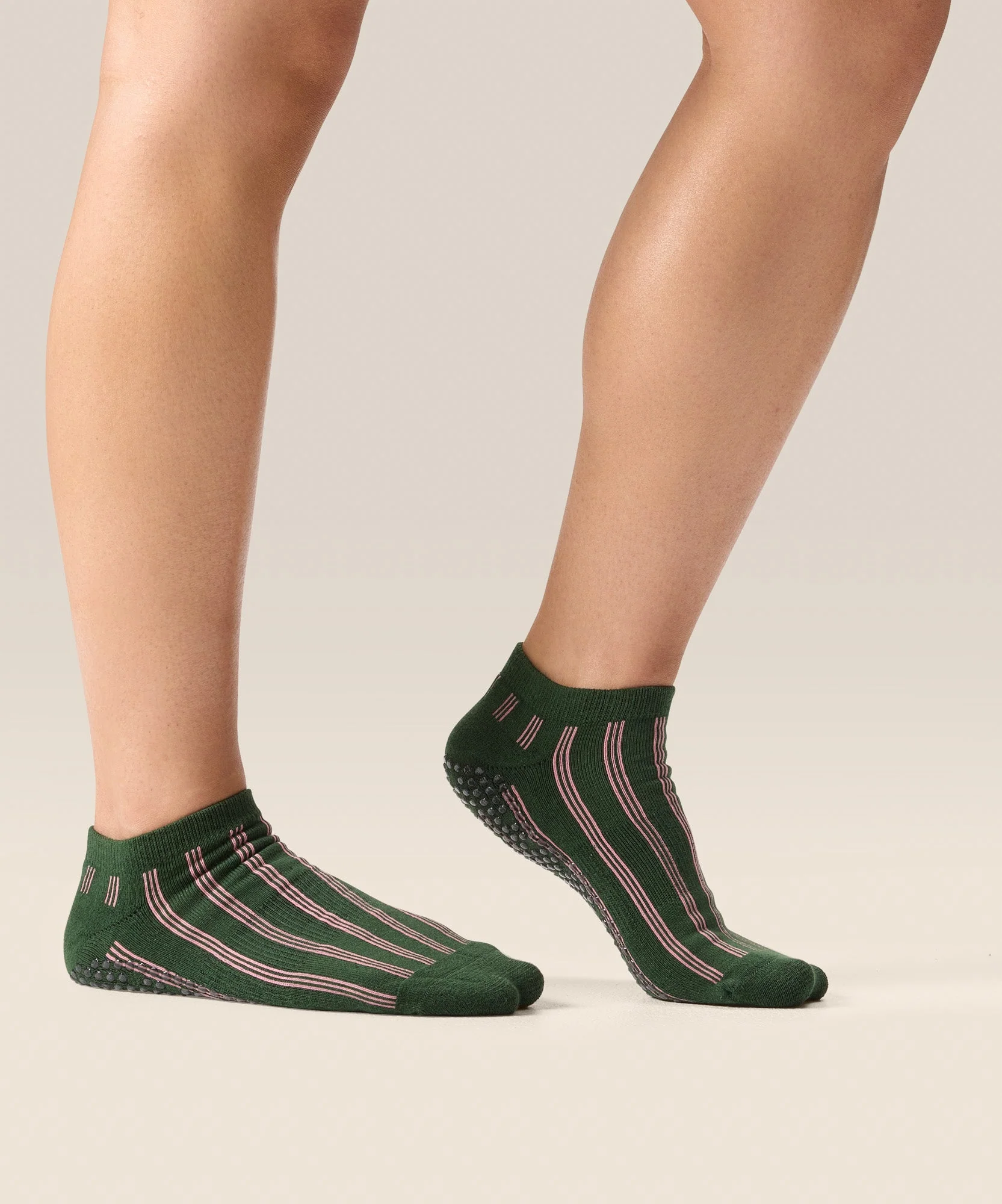 Low Rise Grip Socks - Verde Carnival - Image 3