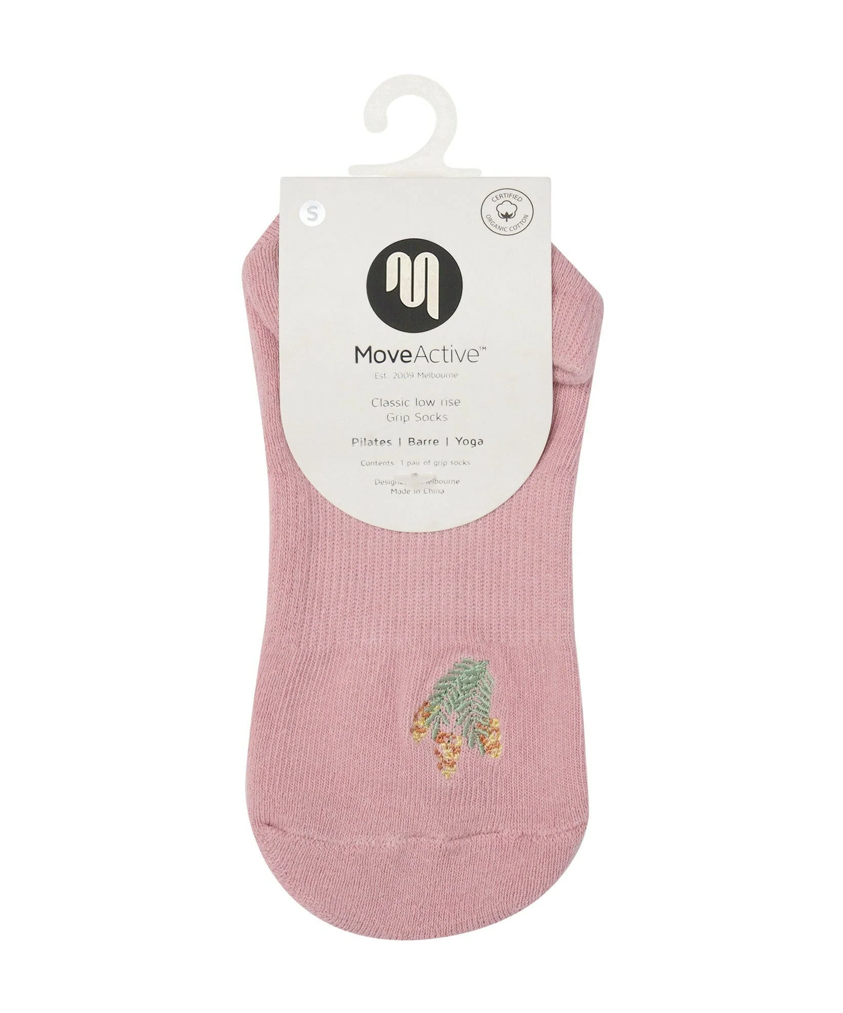 Classic Low Rise Grip Socks - Wattle Blossom - Image 5