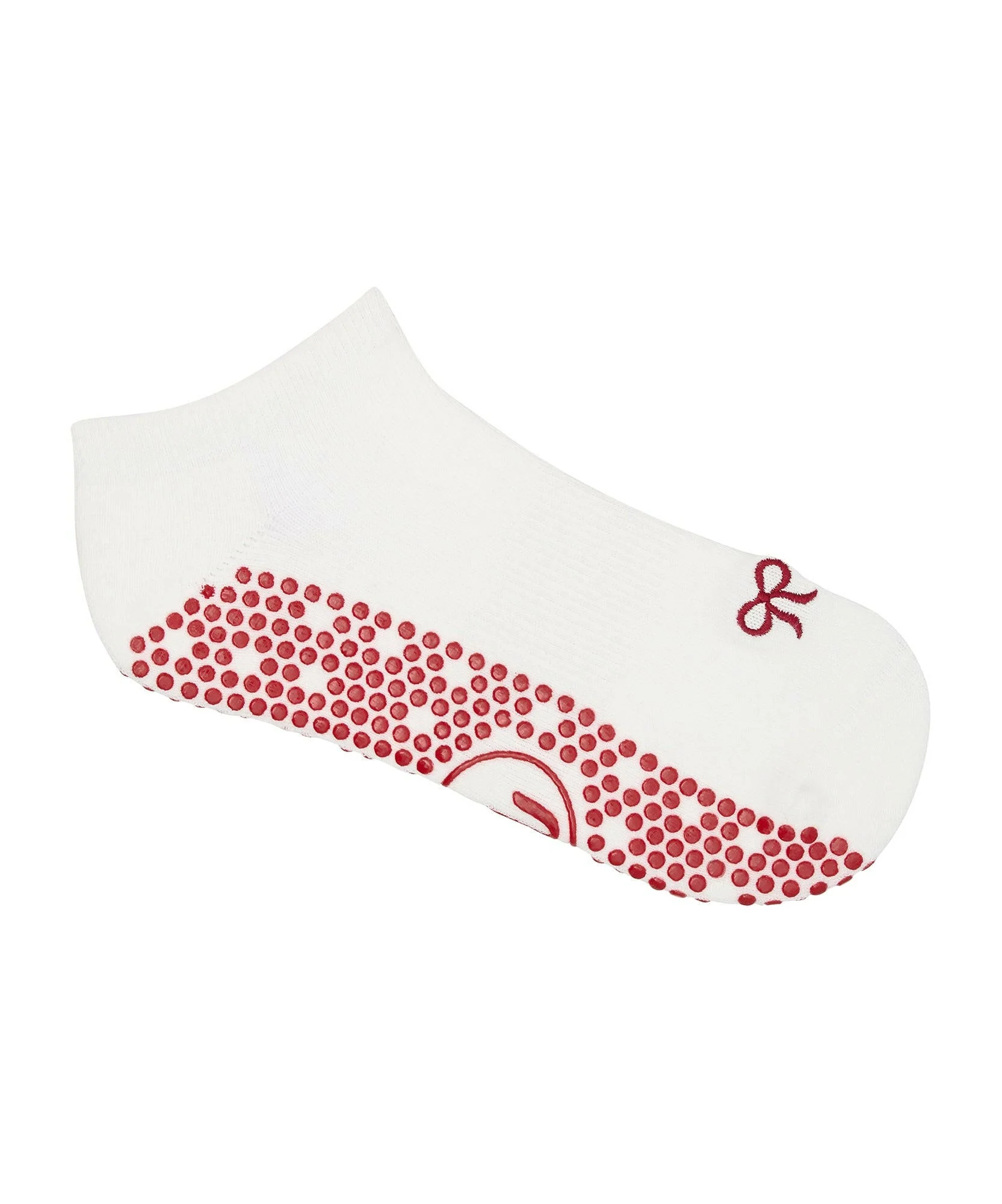 Low Rise Grip Socks - Whimsy Bow White - Image 2