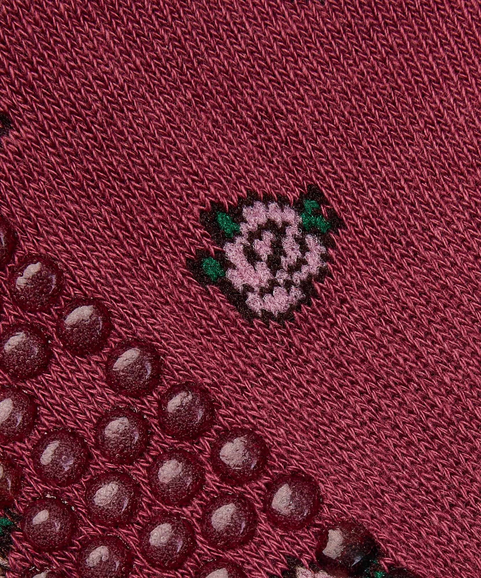 Low Rise Grip Socks - Wild Rose Berry - Image 6