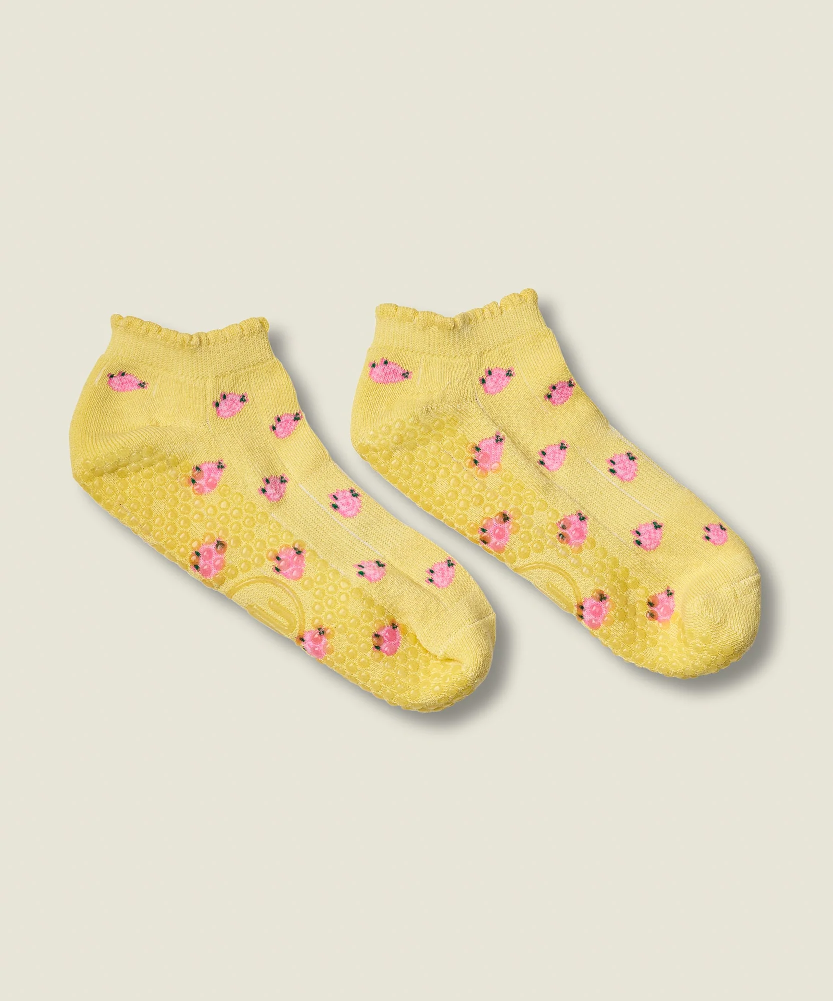 Low Rise Grip Socks - Wild Rose Maize - Image 3