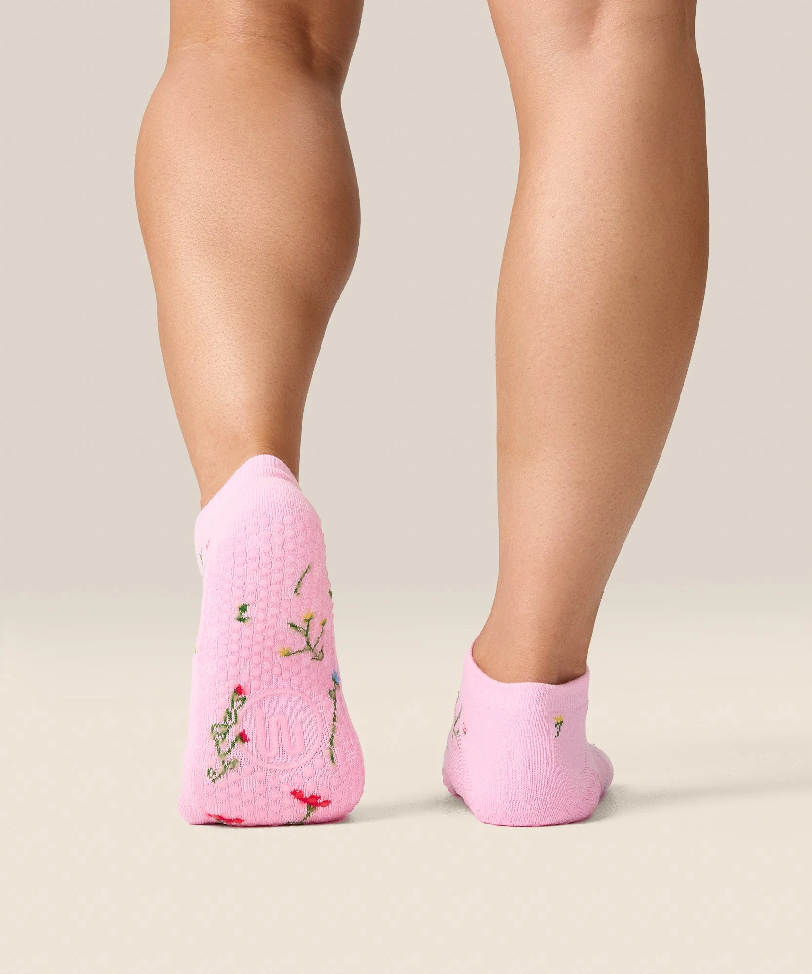 Low Rise Grip Socks - Wildflower Pink - Image 2