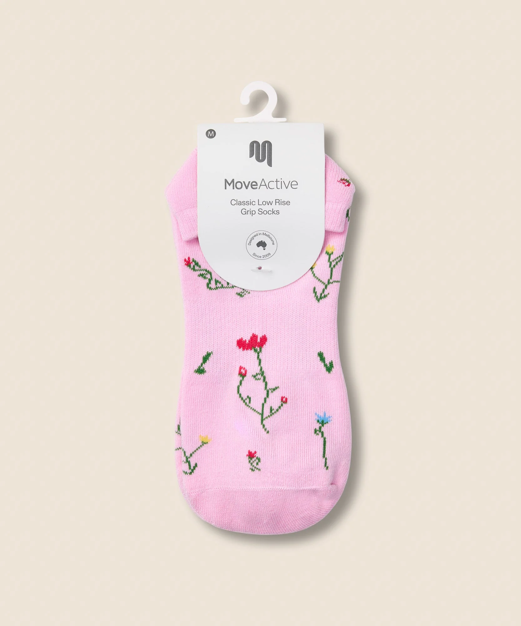 Low Rise Grip Socks - Wildflower Pink - Image 5