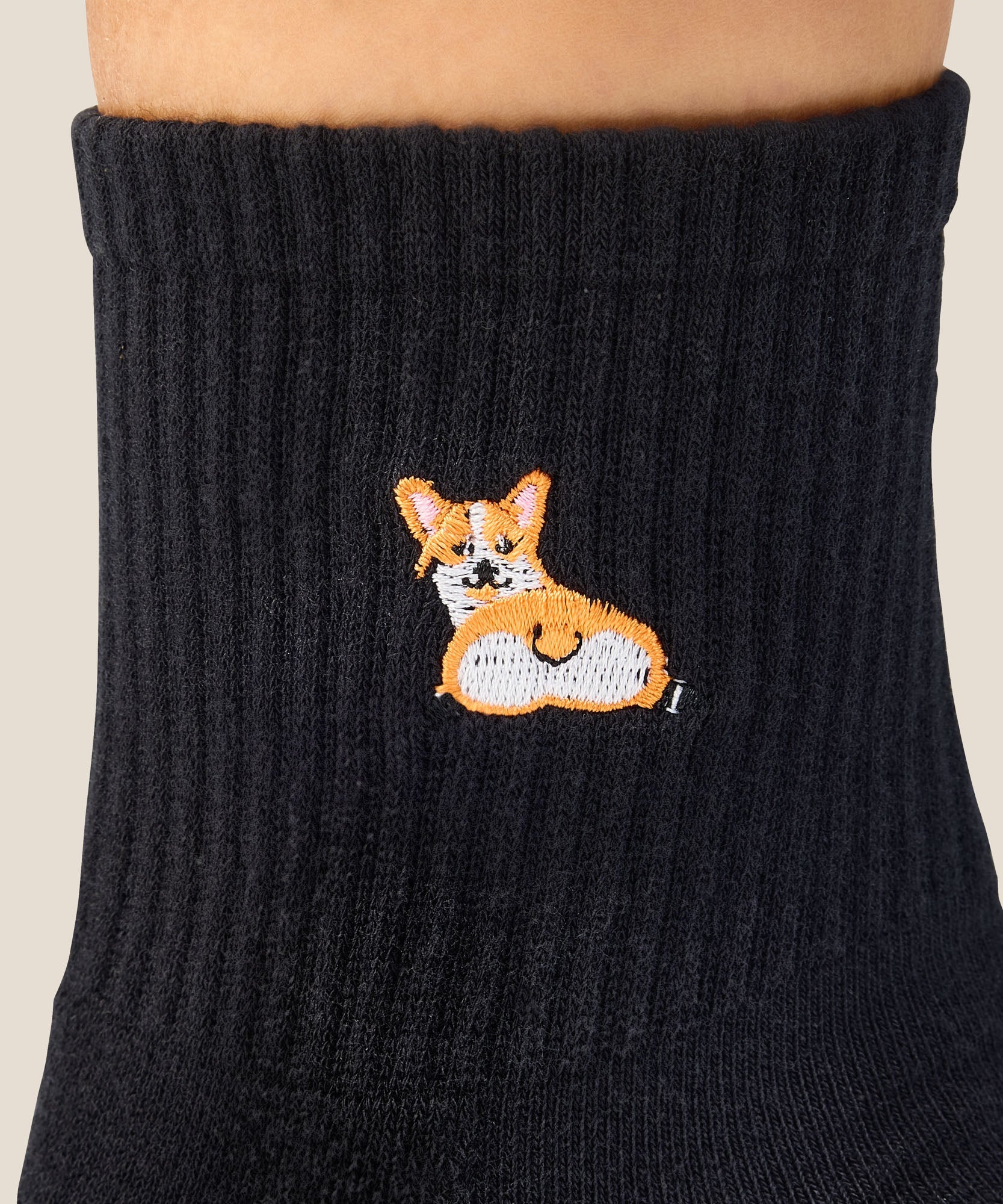 Crew Grip Socks - Corgi Black - Image 2
