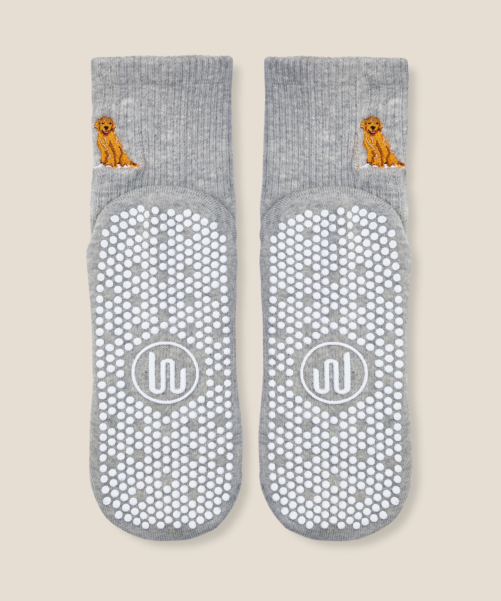 Crew Grip Socks - Golden Retriever Grey Marle - Image 5