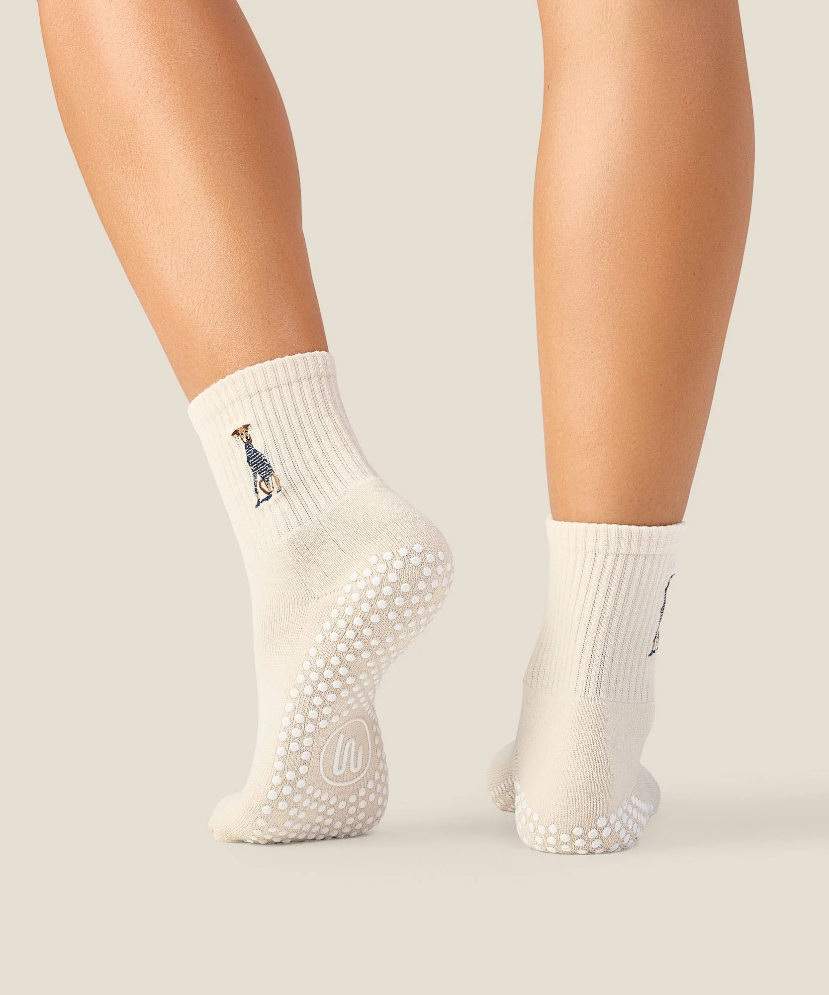 Crew Grip Socks - Greyhound Oat - Image 3