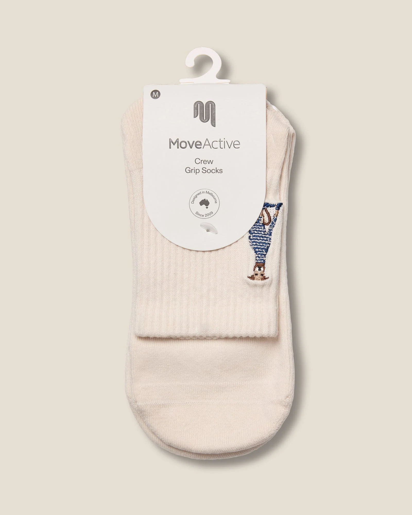 Crew Grip Socks - Greyhound Oat - Image 6