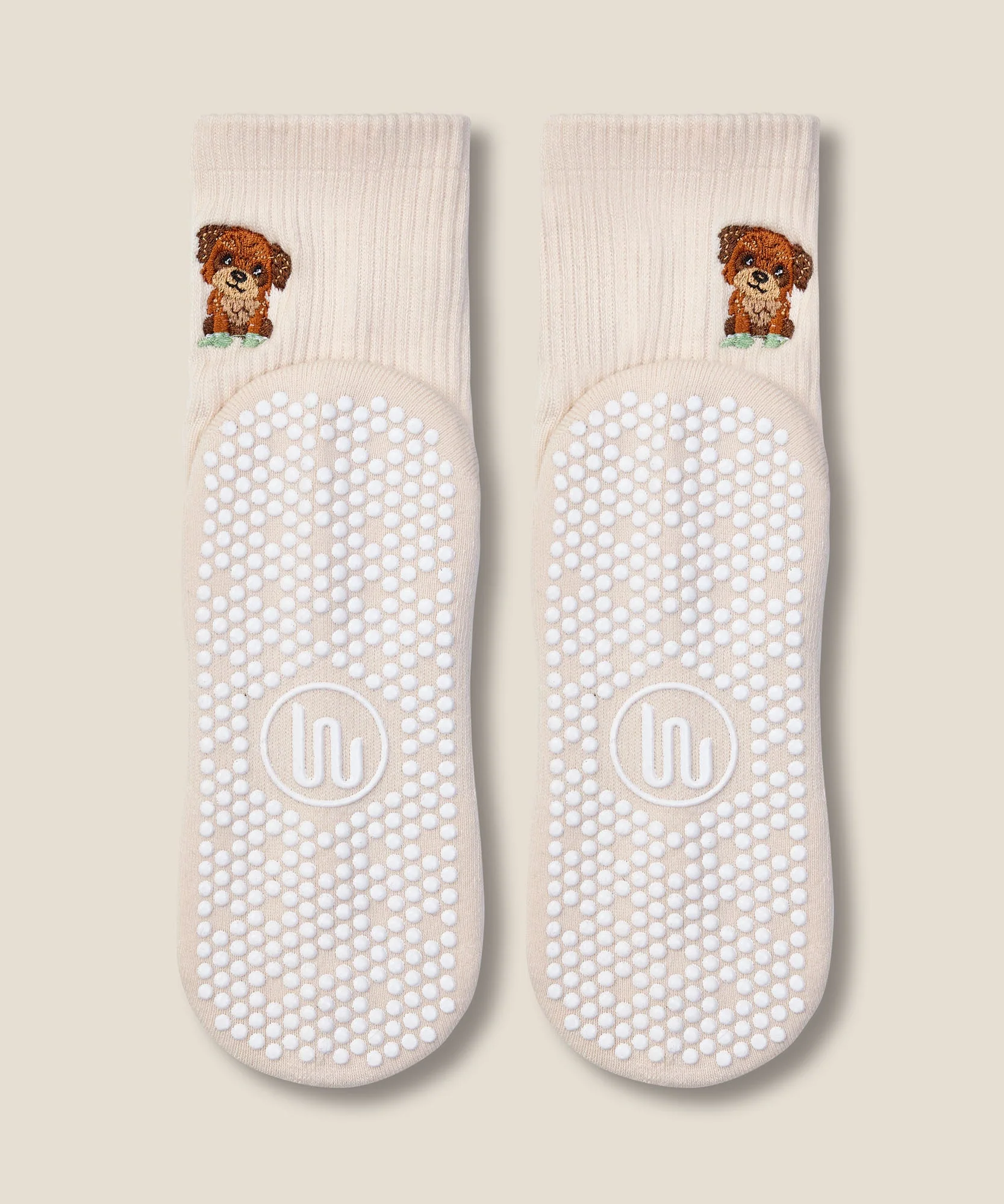 Crew Grip Socks - Poodle Oat - Image 5