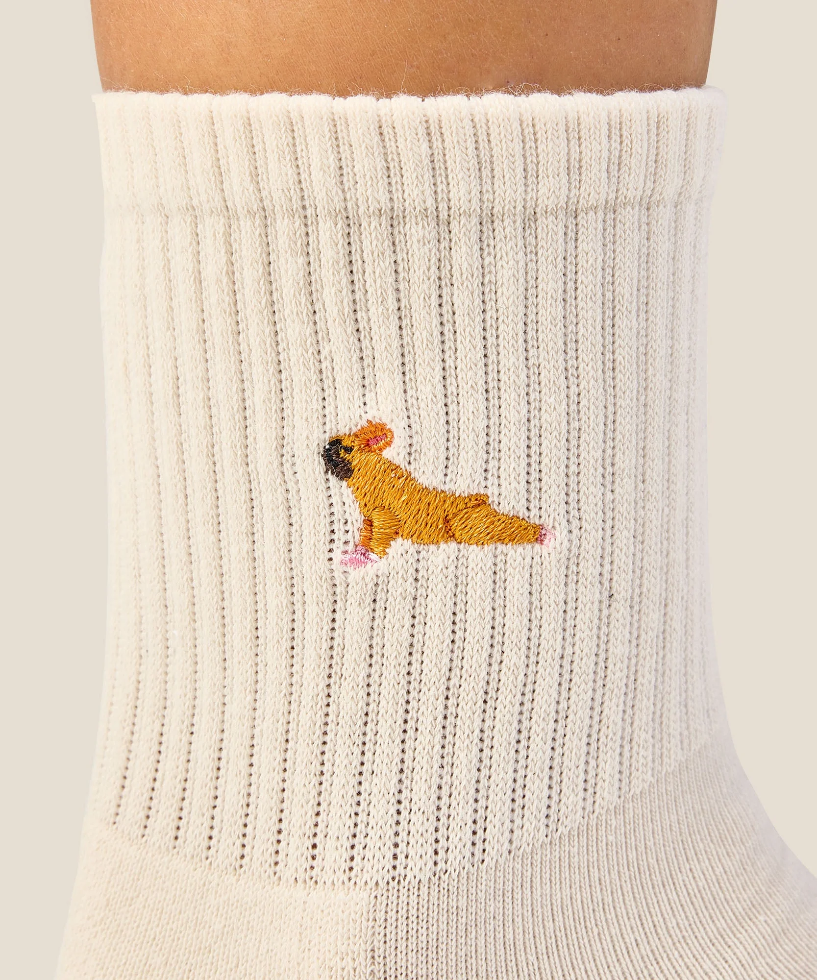 Crew Grip Socks - Pug Oat - Image 2