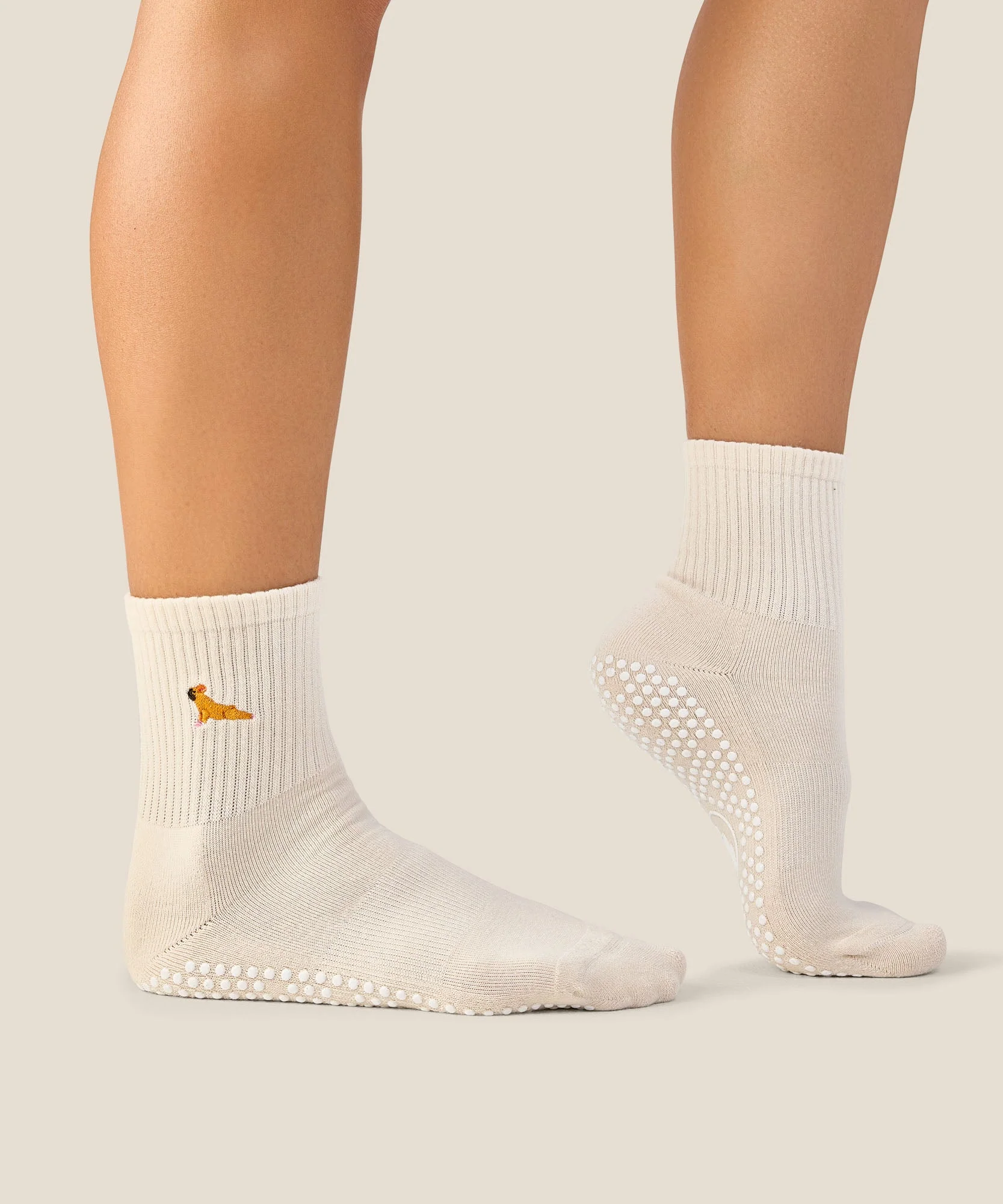 Crew Grip Socks - Pug Oat - Image 4